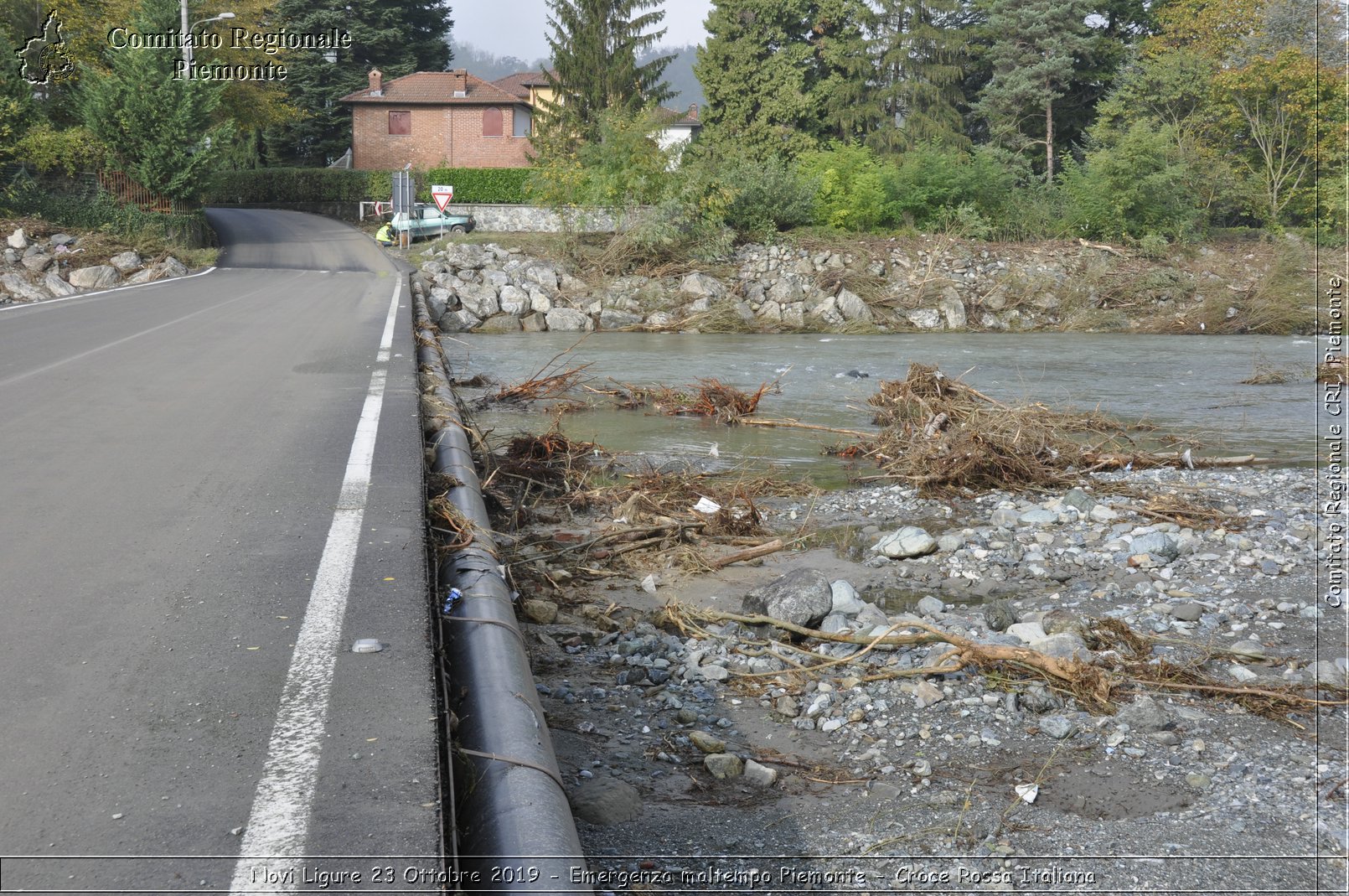 Novi Ligure 23 Ottobre 2019 - Emergenza maltempo Piemonte - Croce Rossa Italiana