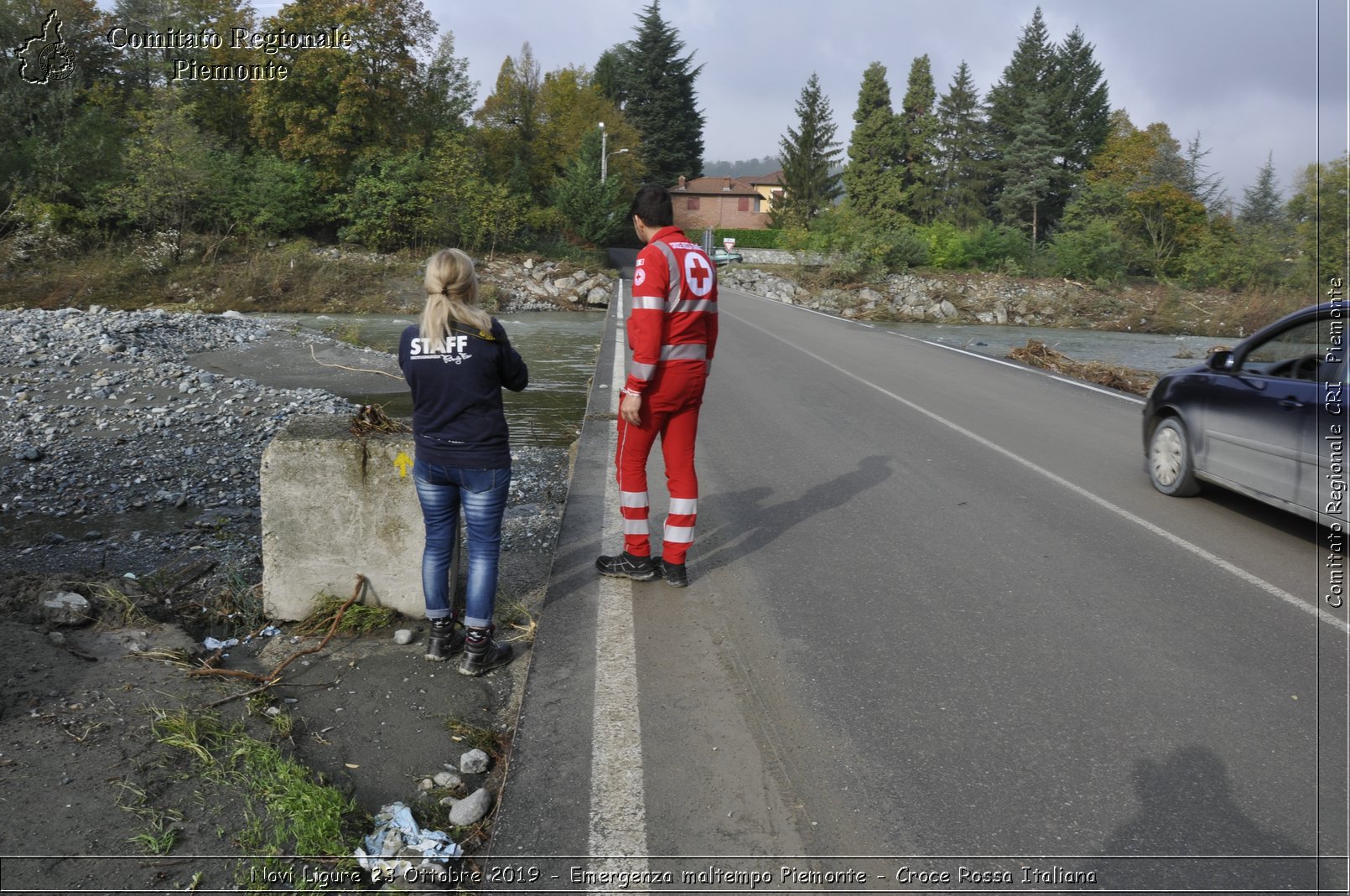 Novi Ligure 23 Ottobre 2019 - Emergenza maltempo Piemonte - Croce Rossa Italiana