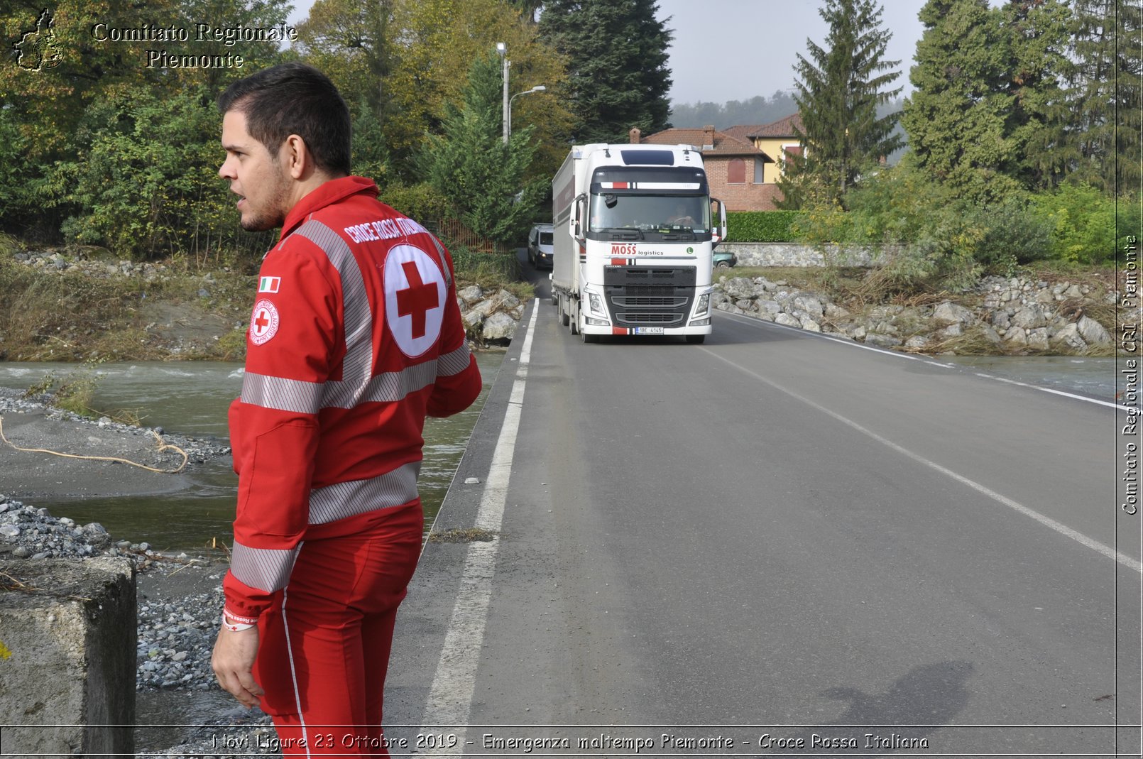 Novi Ligure 23 Ottobre 2019 - Emergenza maltempo Piemonte - Croce Rossa Italiana