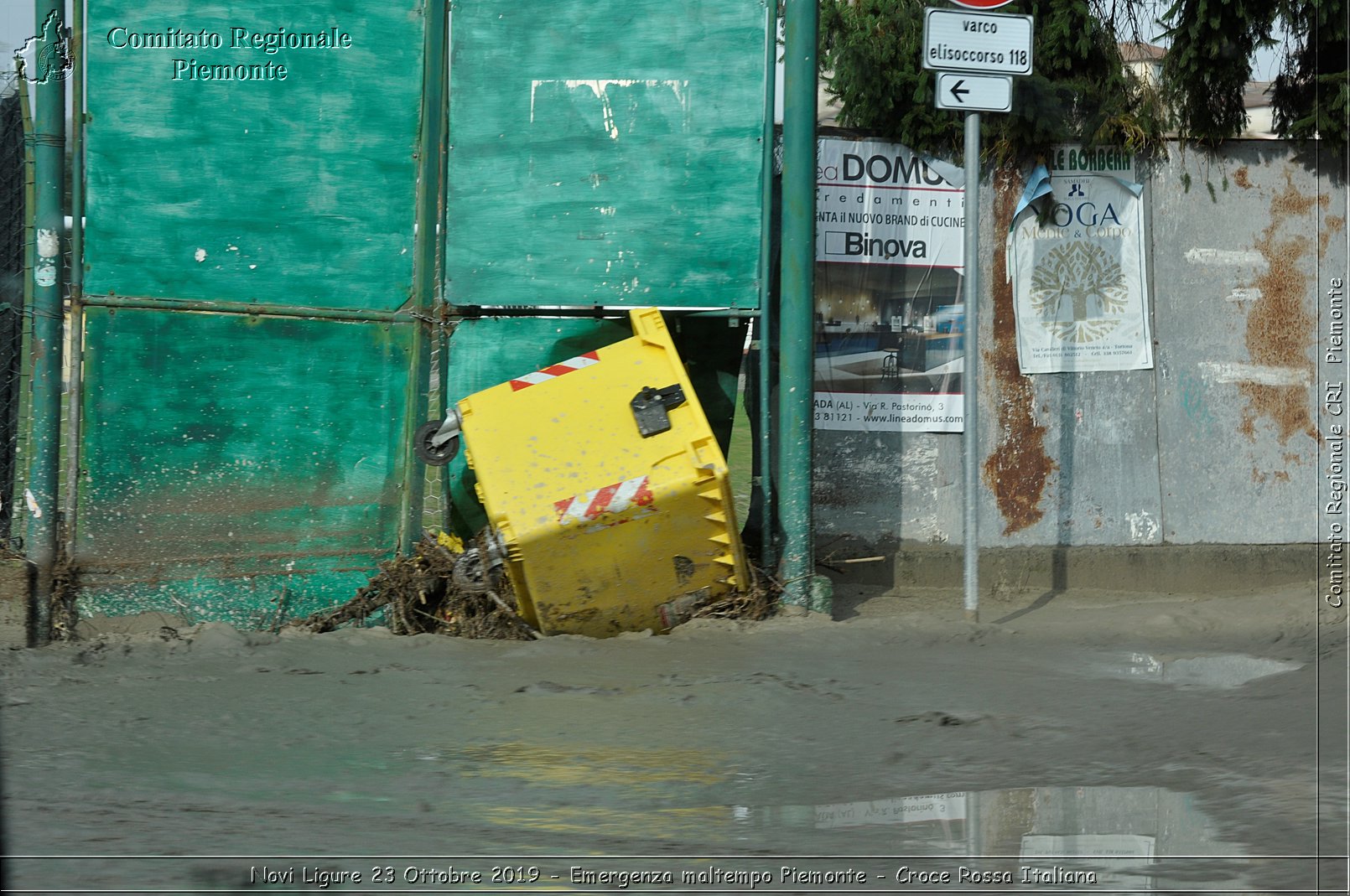 Novi Ligure 23 Ottobre 2019 - Emergenza maltempo Piemonte - Croce Rossa Italiana