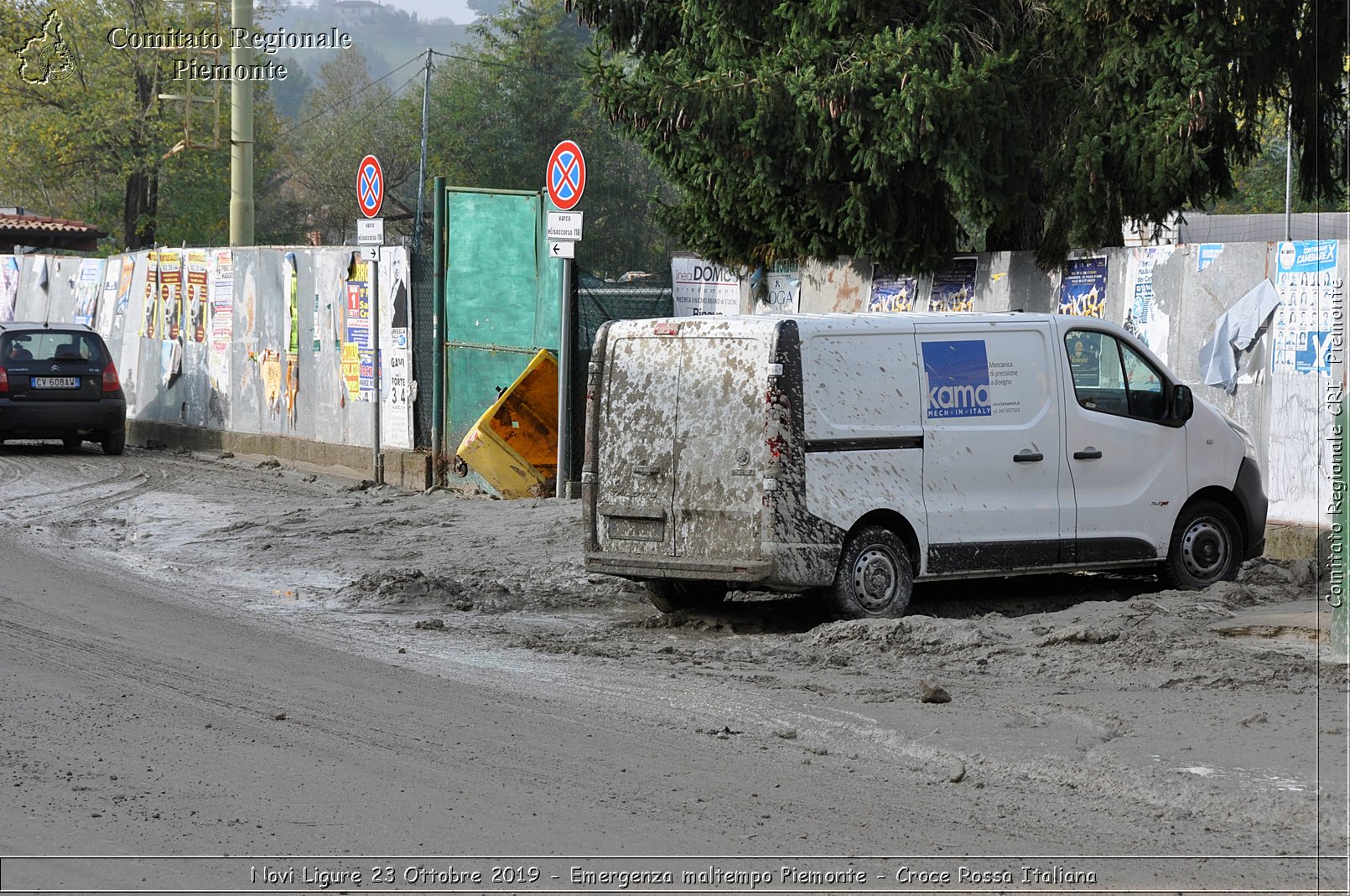 Novi Ligure 23 Ottobre 2019 - Emergenza maltempo Piemonte - Croce Rossa Italiana