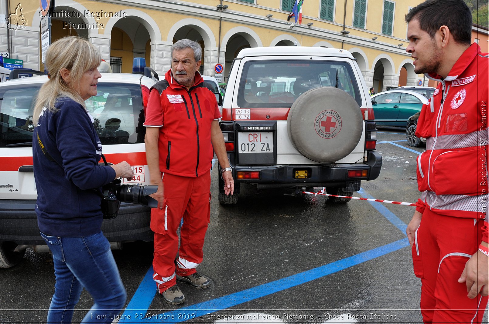 Novi Ligure 23 Ottobre 2019 - Emergenza maltempo Piemonte - Croce Rossa Italiana