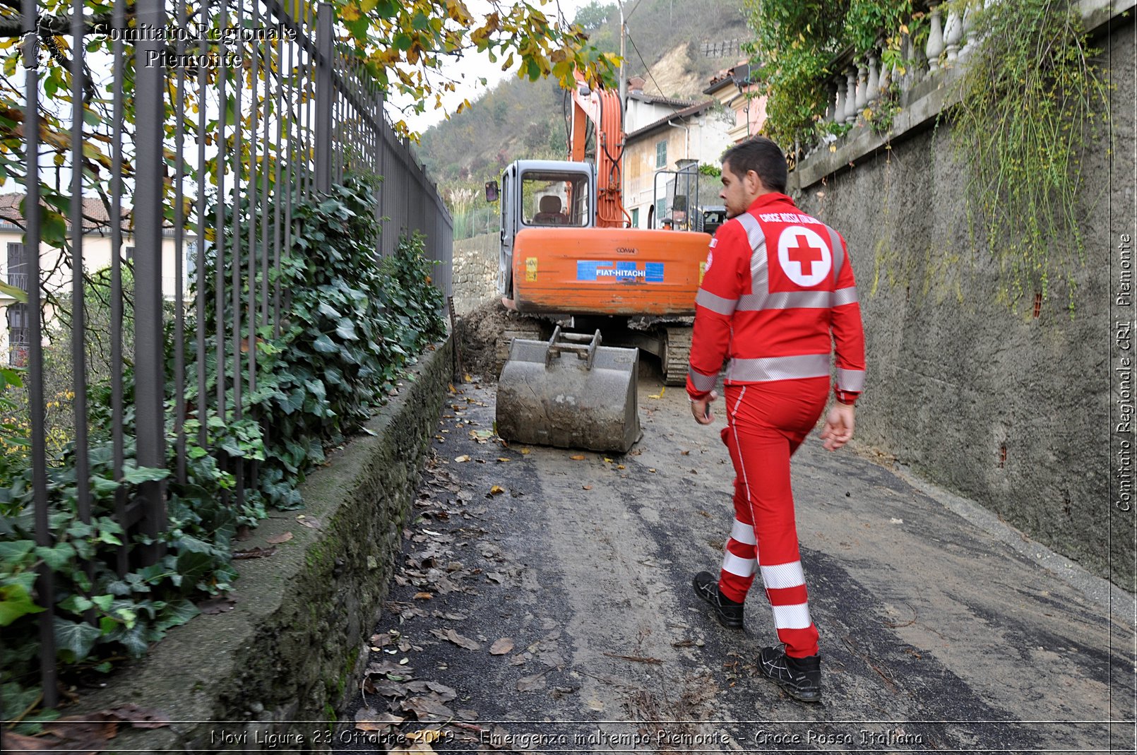 Novi Ligure 23 Ottobre 2019 - Emergenza maltempo Piemonte - Croce Rossa Italiana