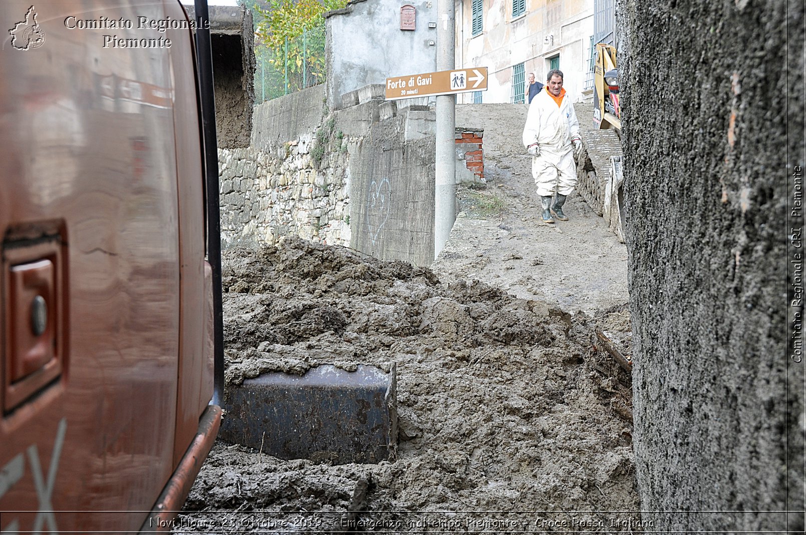 Novi Ligure 23 Ottobre 2019 - Emergenza maltempo Piemonte - Croce Rossa Italiana