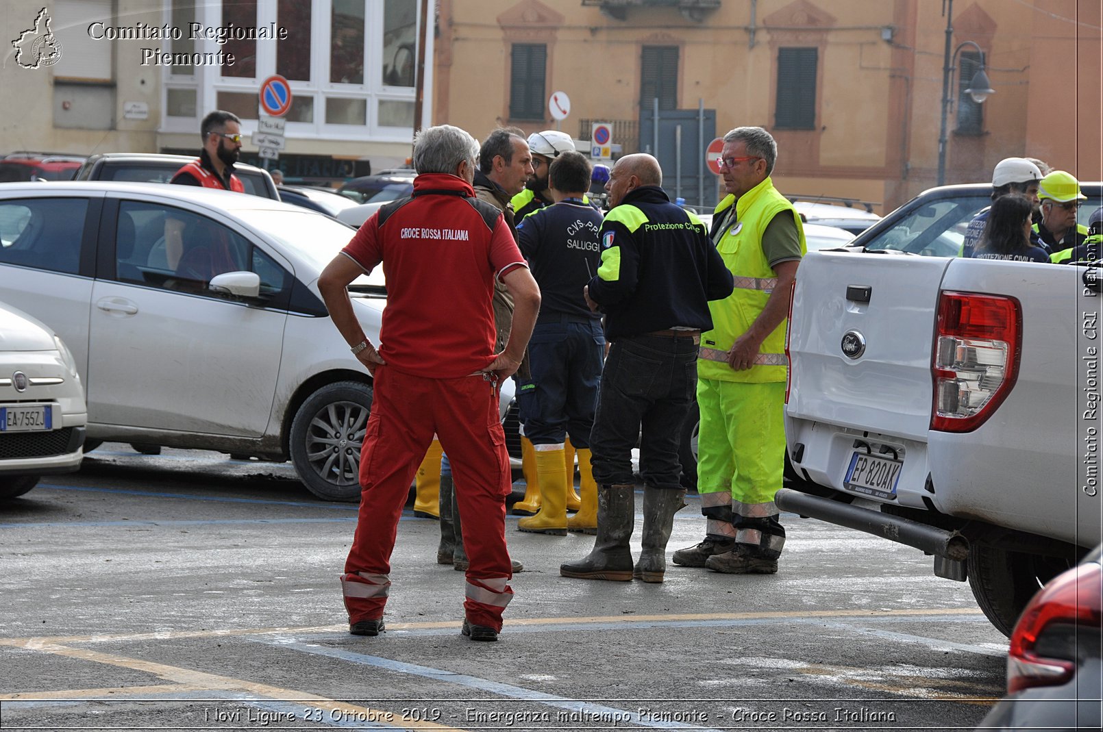 Novi Ligure 23 Ottobre 2019 - Emergenza maltempo Piemonte - Croce Rossa Italiana