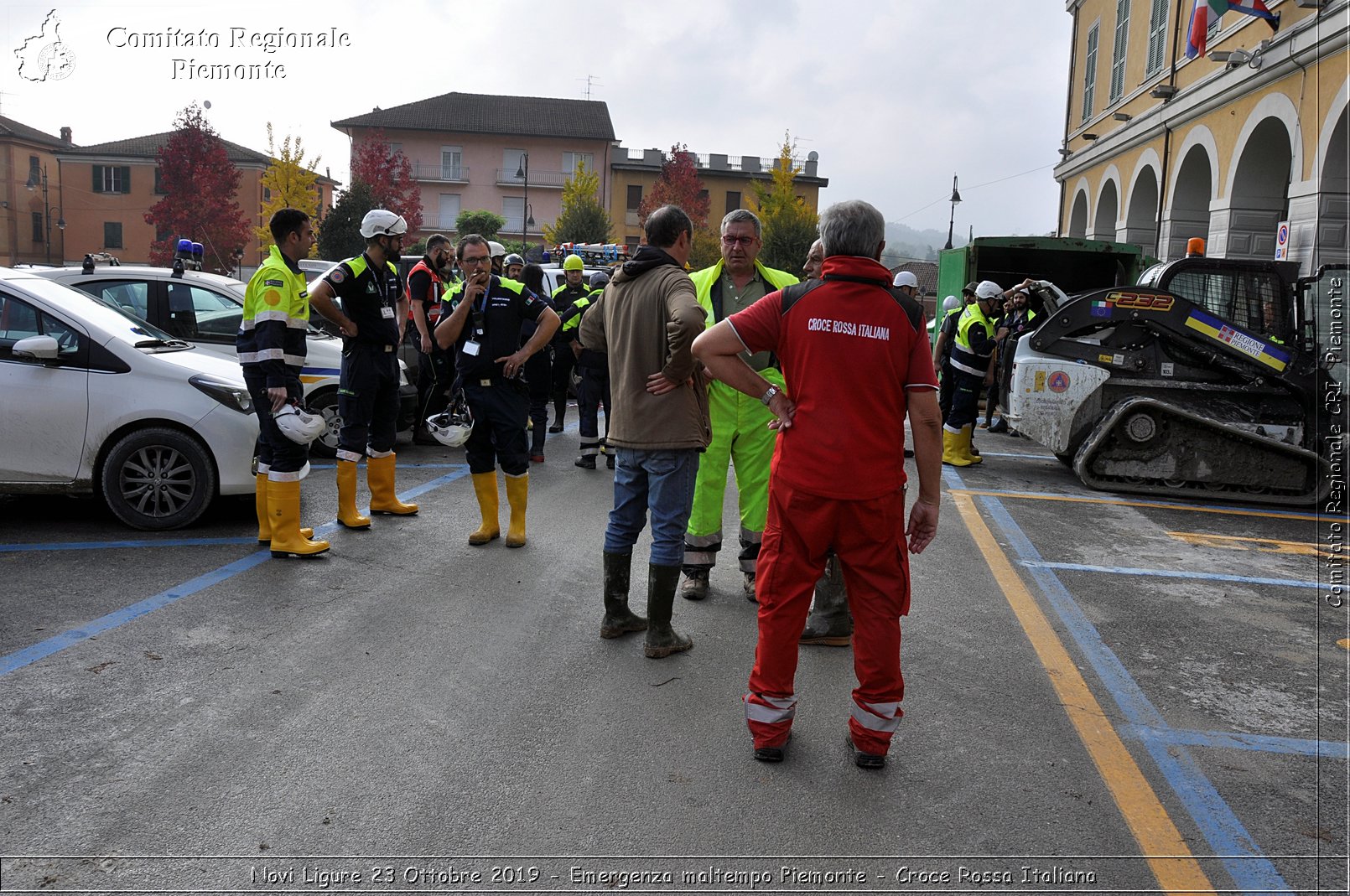 Novi Ligure 23 Ottobre 2019 - Emergenza maltempo Piemonte - Croce Rossa Italiana