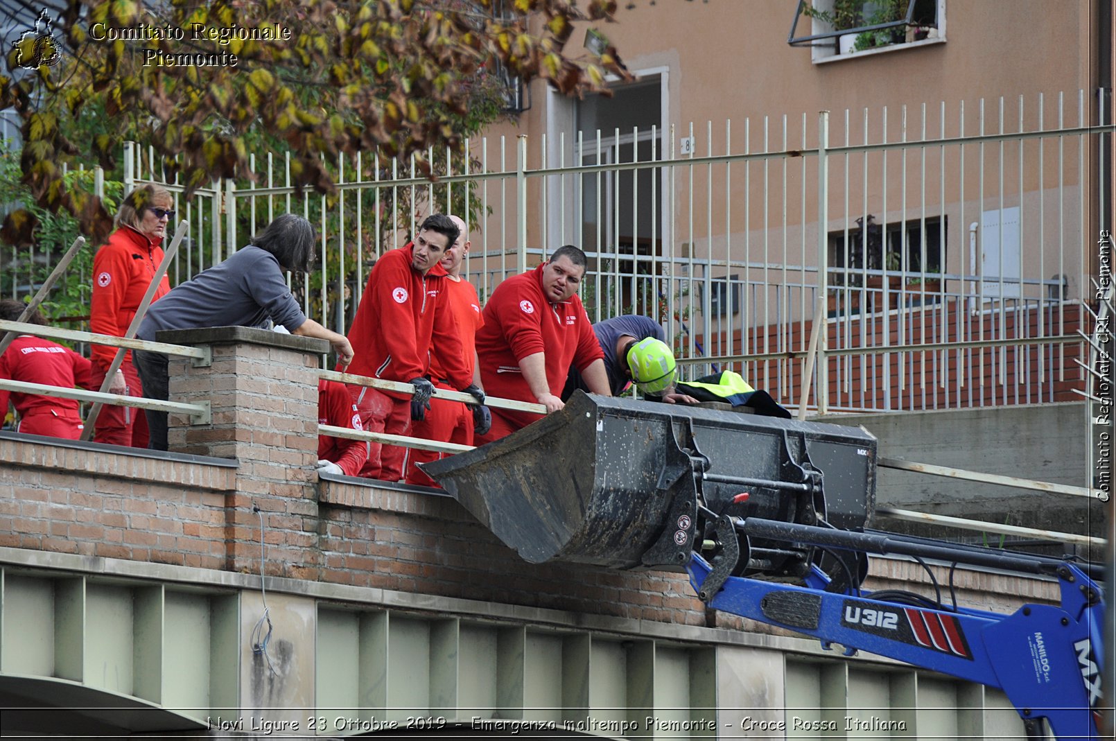 Novi Ligure 23 Ottobre 2019 - Emergenza maltempo Piemonte - Croce Rossa Italiana