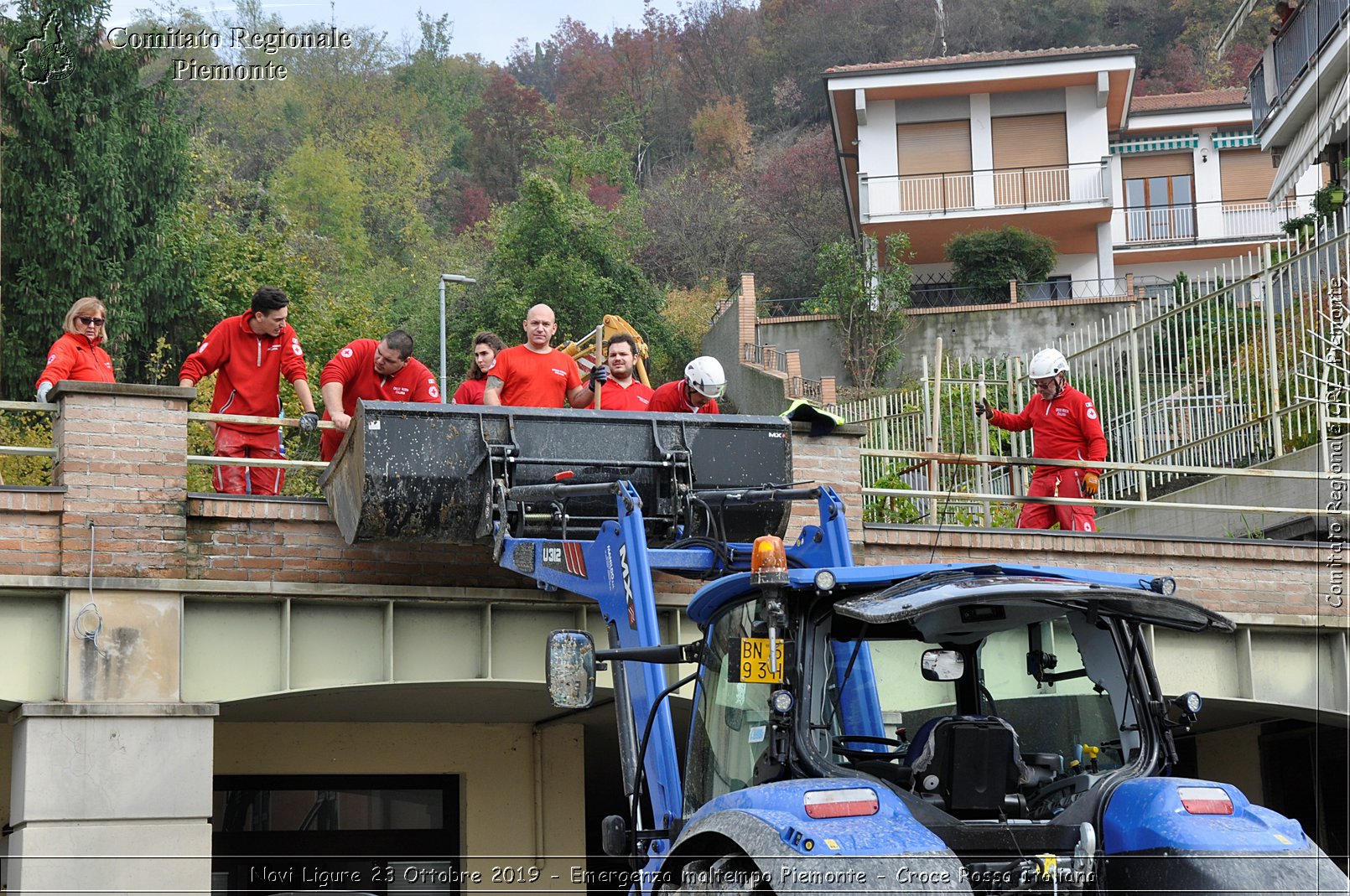 Novi Ligure 23 Ottobre 2019 - Emergenza maltempo Piemonte - Croce Rossa Italiana