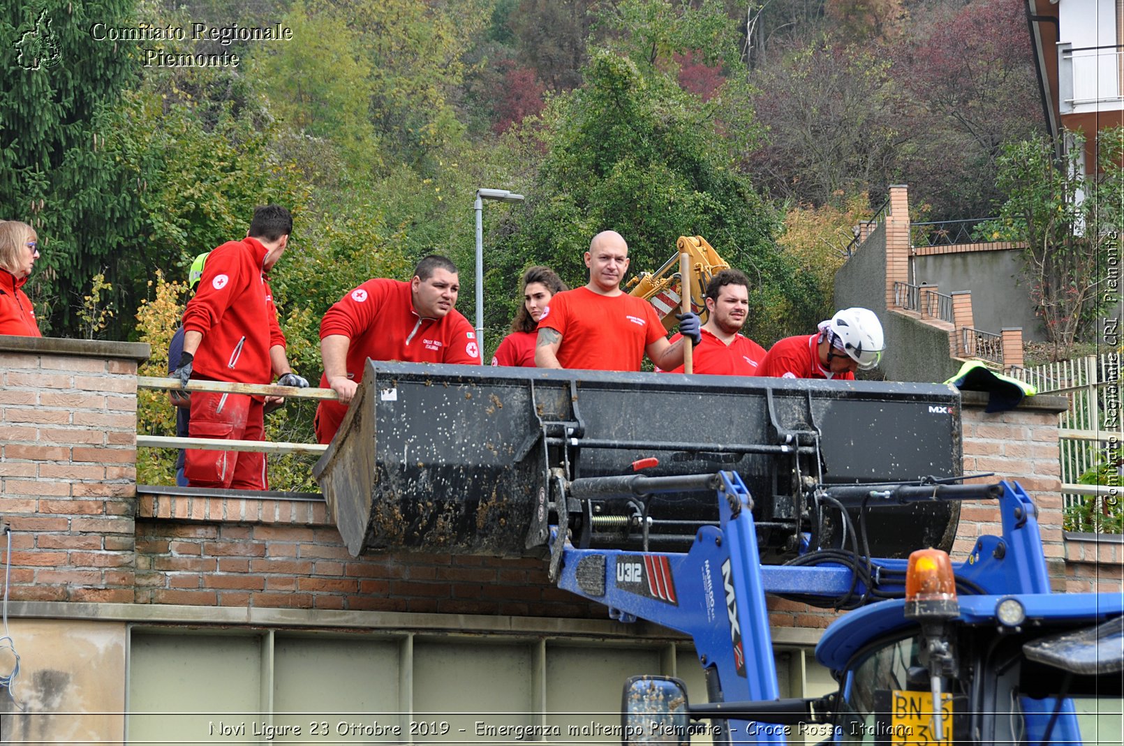 Novi Ligure 23 Ottobre 2019 - Emergenza maltempo Piemonte - Croce Rossa Italiana