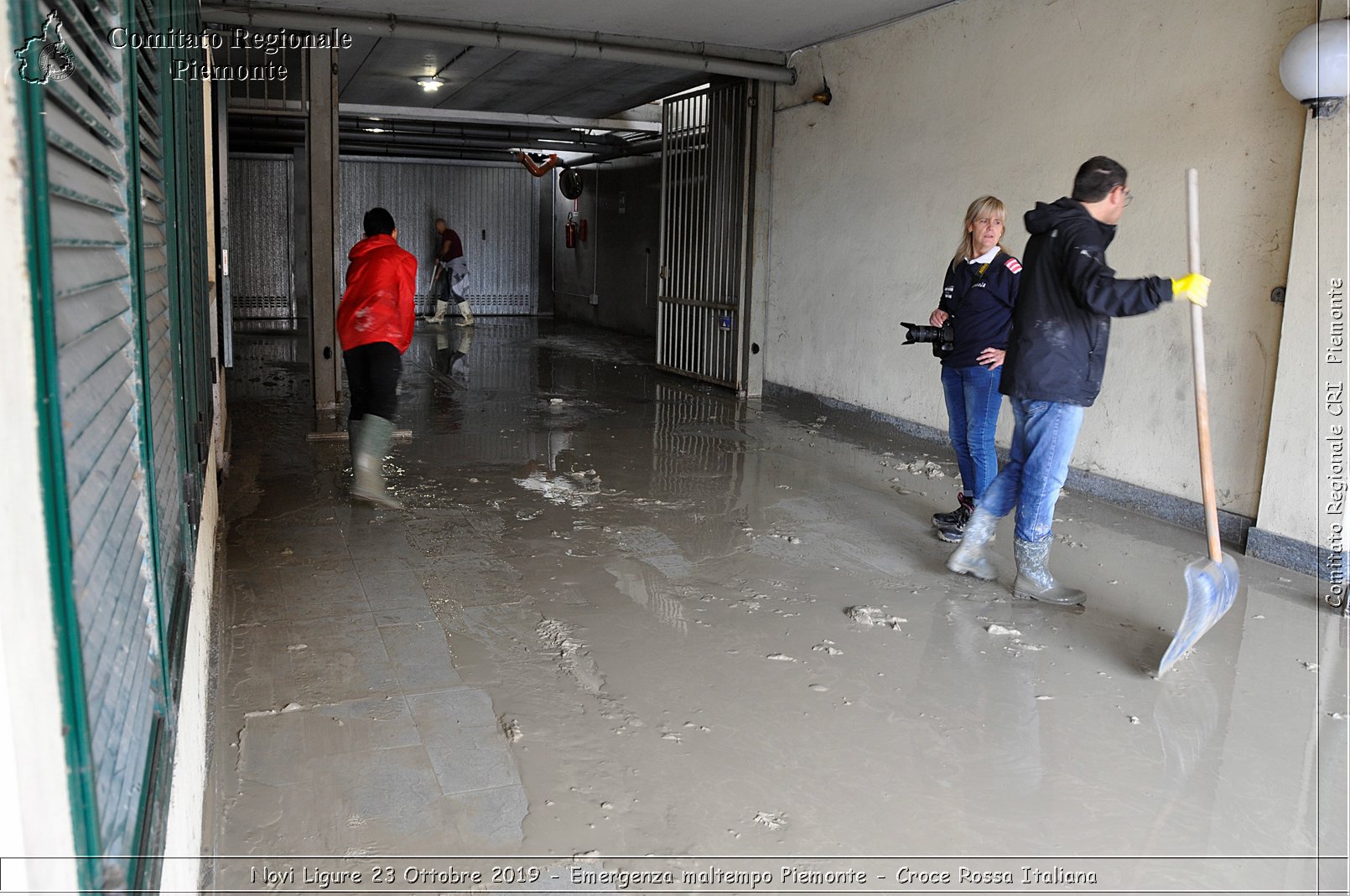 Novi Ligure 23 Ottobre 2019 - Emergenza maltempo Piemonte - Croce Rossa Italiana