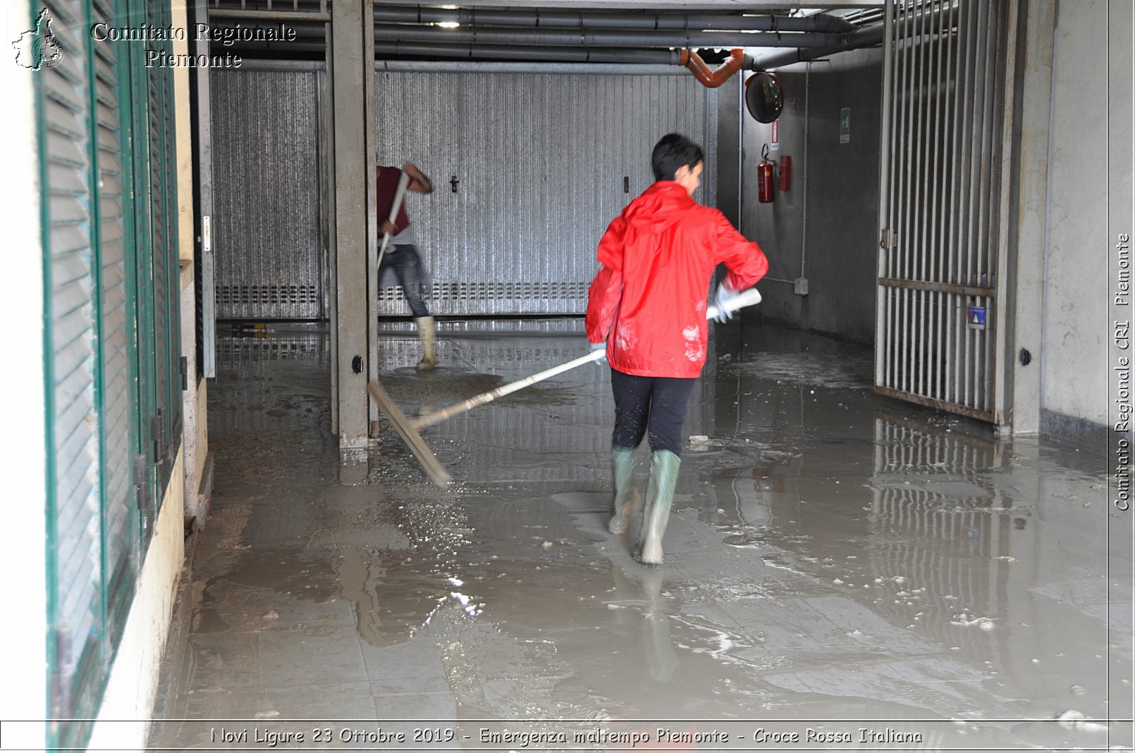 Novi Ligure 23 Ottobre 2019 - Emergenza maltempo Piemonte - Croce Rossa Italiana