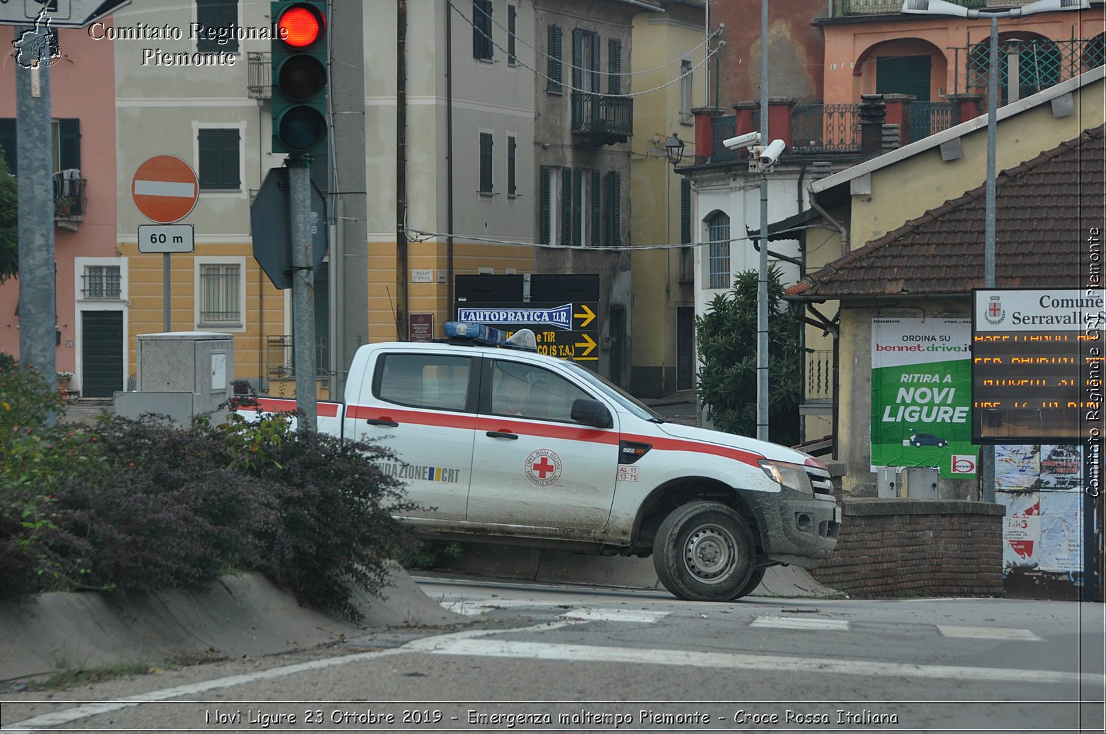 Novi Ligure 23 Ottobre 2019 - Emergenza maltempo Piemonte - Croce Rossa Italiana