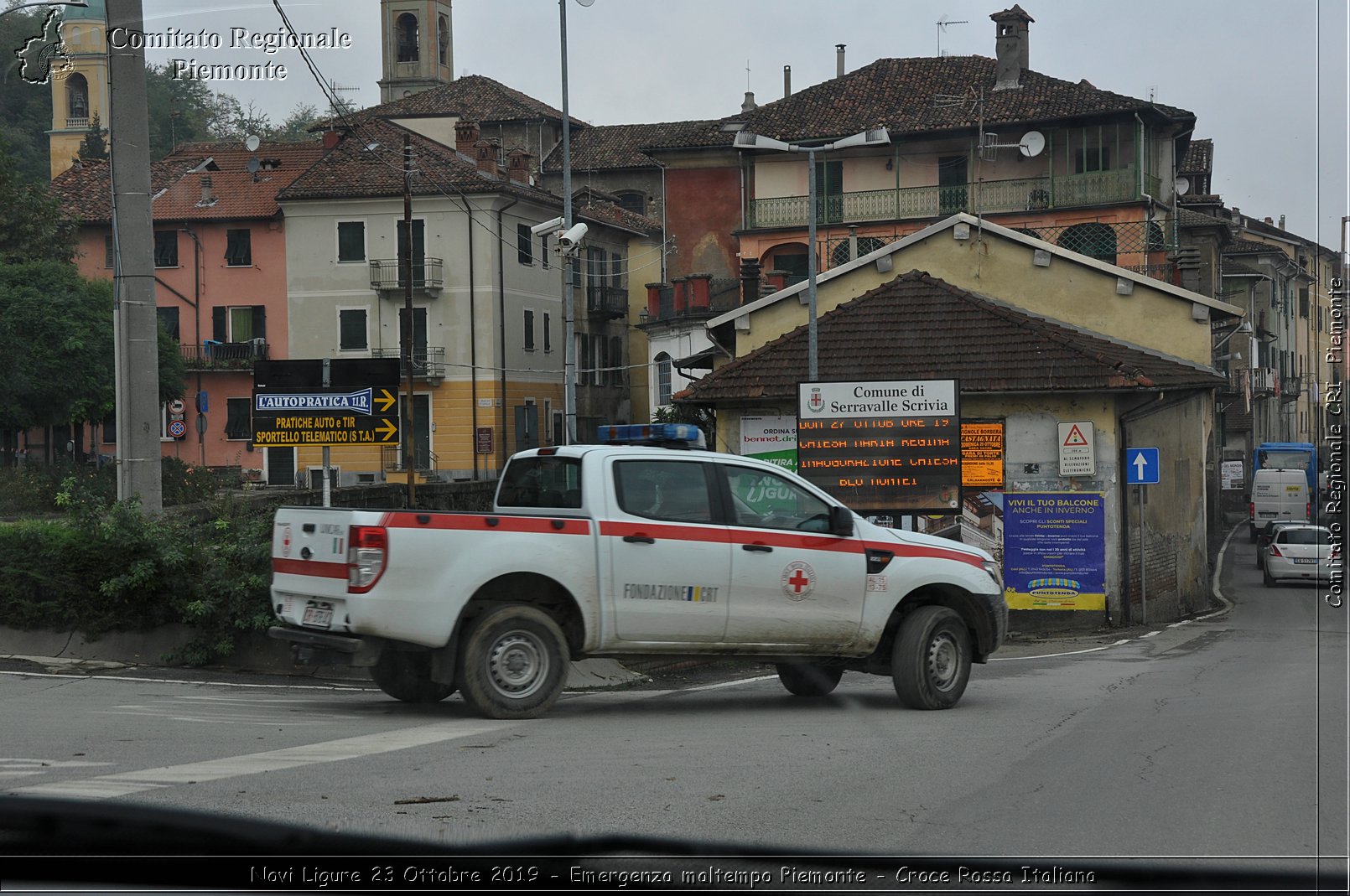 Novi Ligure 23 Ottobre 2019 - Emergenza maltempo Piemonte - Croce Rossa Italiana