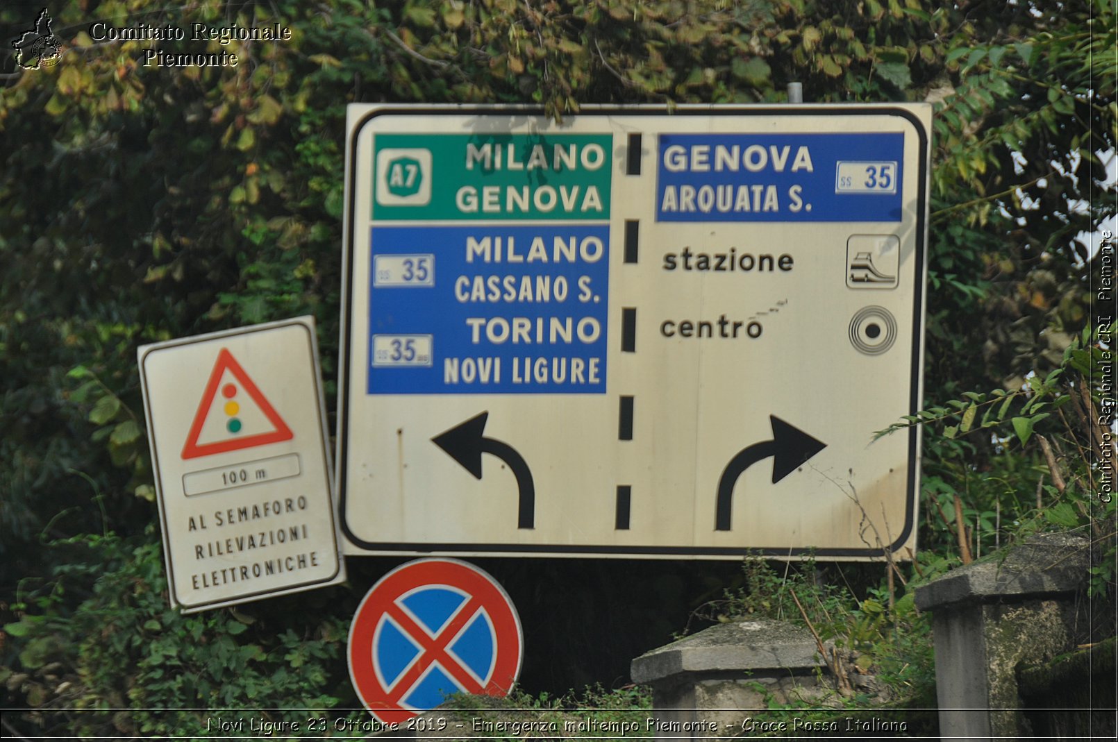 Novi Ligure 23 Ottobre 2019 - Emergenza maltempo Piemonte - Croce Rossa Italiana