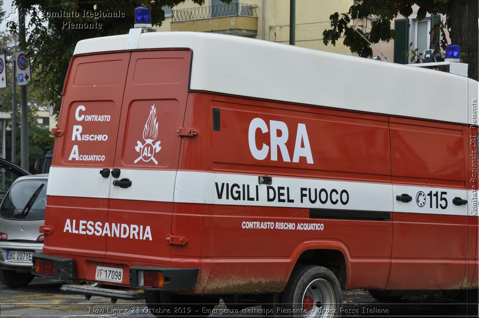 Novi Ligure 23 Ottobre 2019 - Emergenza maltempo Piemonte - Croce Rossa Italiana