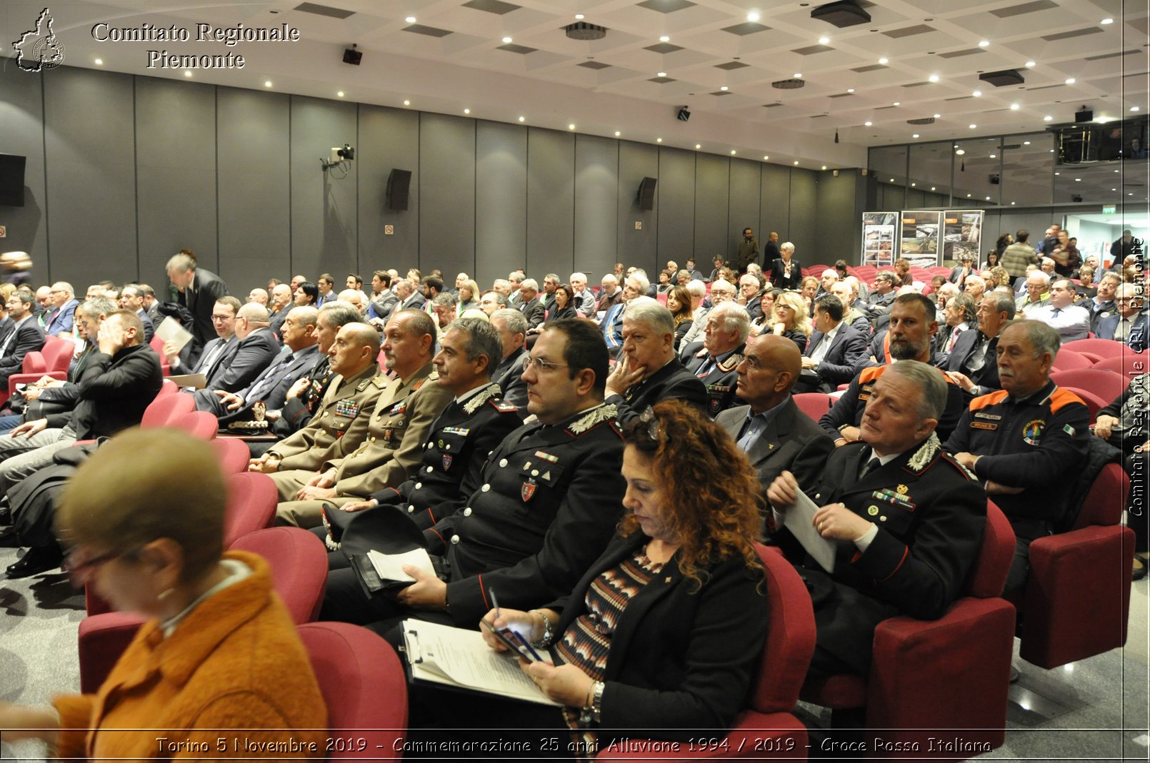 Torino 5 Novembre 2019 - Commemorazione 25 anni Alluvione 1994 / 2019 - Croce Rossa Italiana