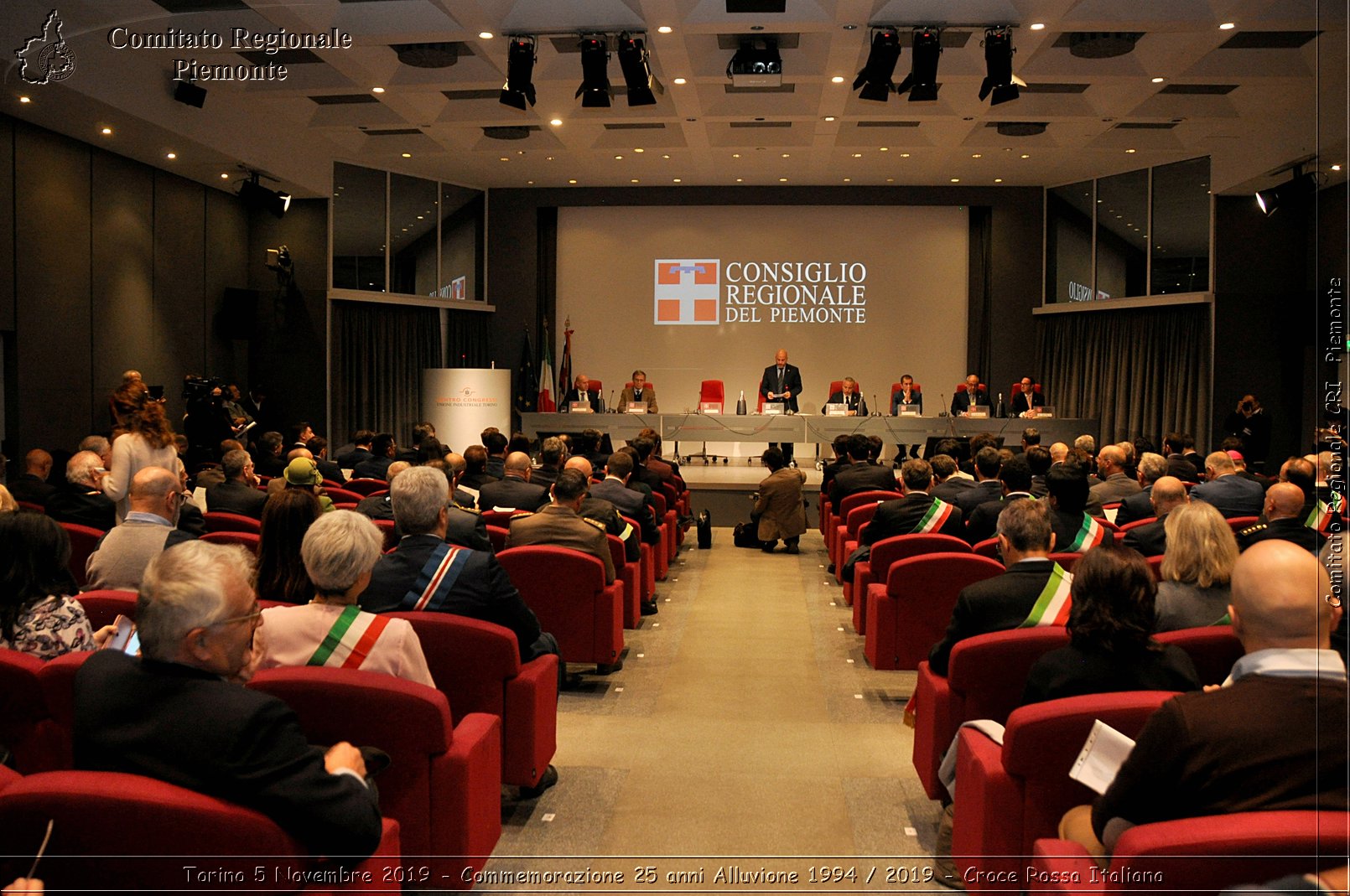 Torino 5 Novembre 2019 - Commemorazione 25 anni Alluvione 1994 / 2019 - Croce Rossa Italiana