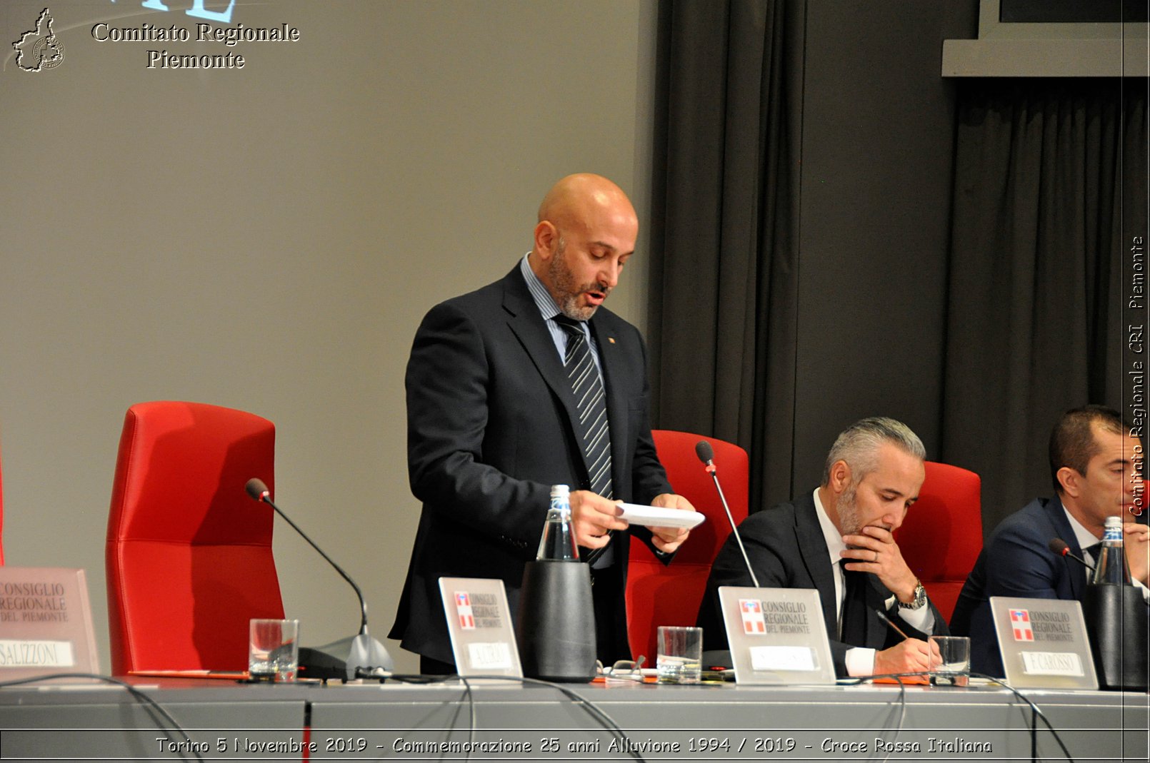 Torino 5 Novembre 2019 - Commemorazione 25 anni Alluvione 1994 / 2019 - Croce Rossa Italiana