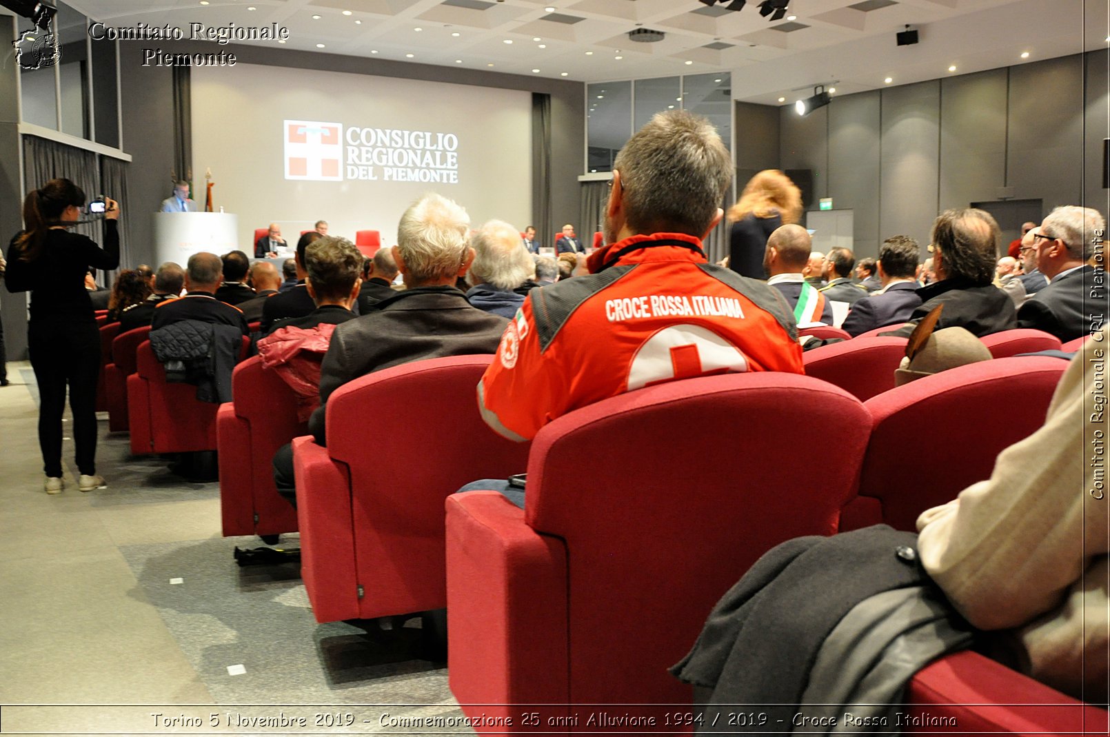 Torino 5 Novembre 2019 - Commemorazione 25 anni Alluvione 1994 / 2019 - Croce Rossa Italiana