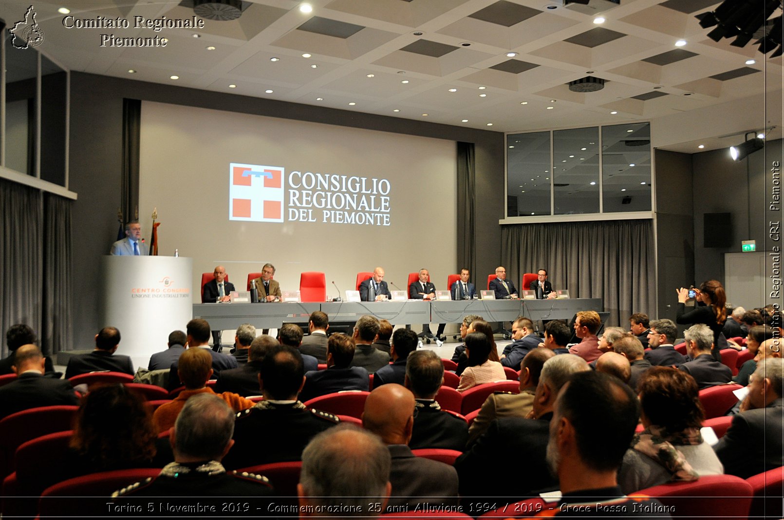 Torino 5 Novembre 2019 - Commemorazione 25 anni Alluvione 1994 / 2019 - Croce Rossa Italiana