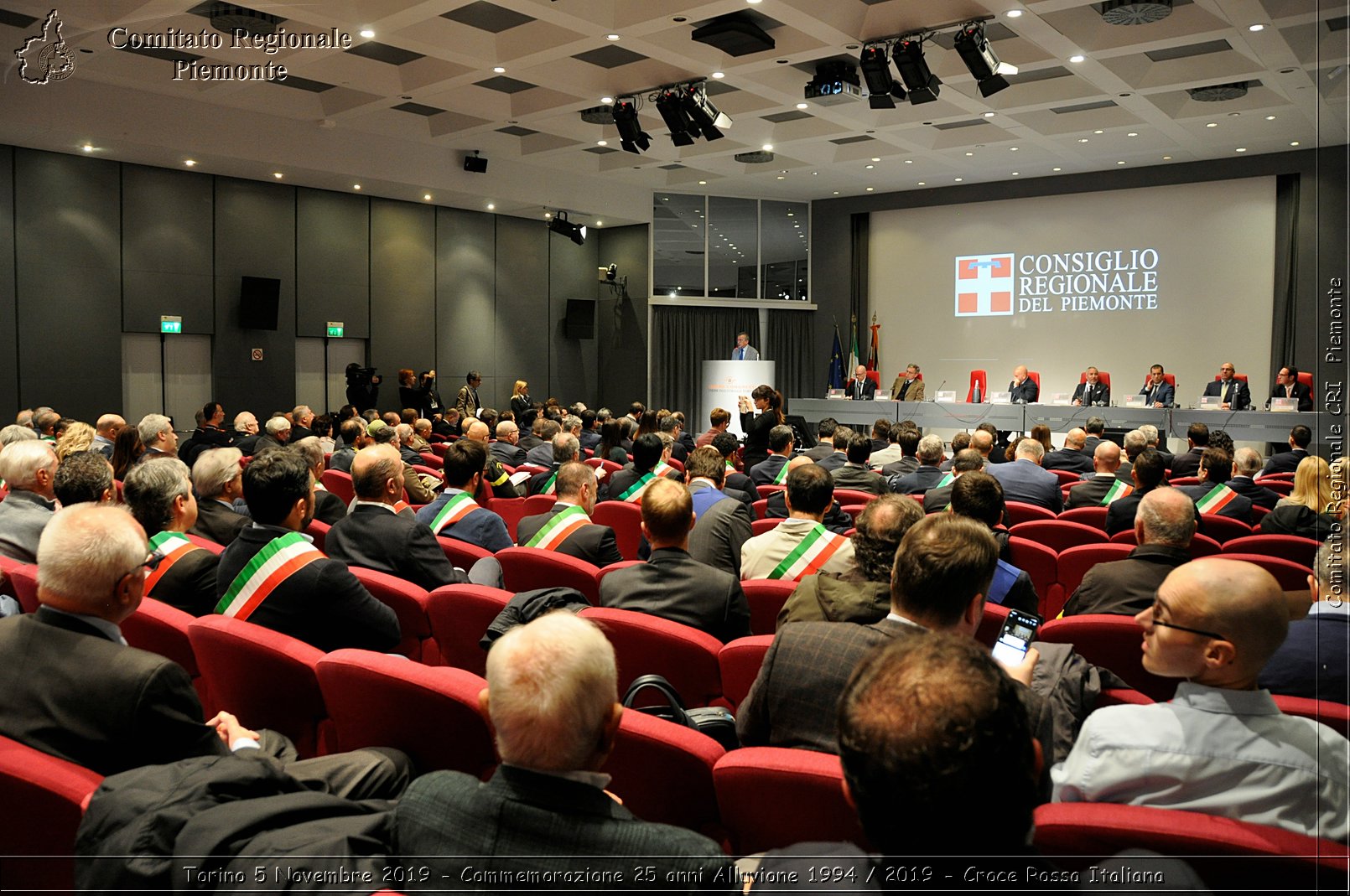 Torino 5 Novembre 2019 - Commemorazione 25 anni Alluvione 1994 / 2019 - Croce Rossa Italiana