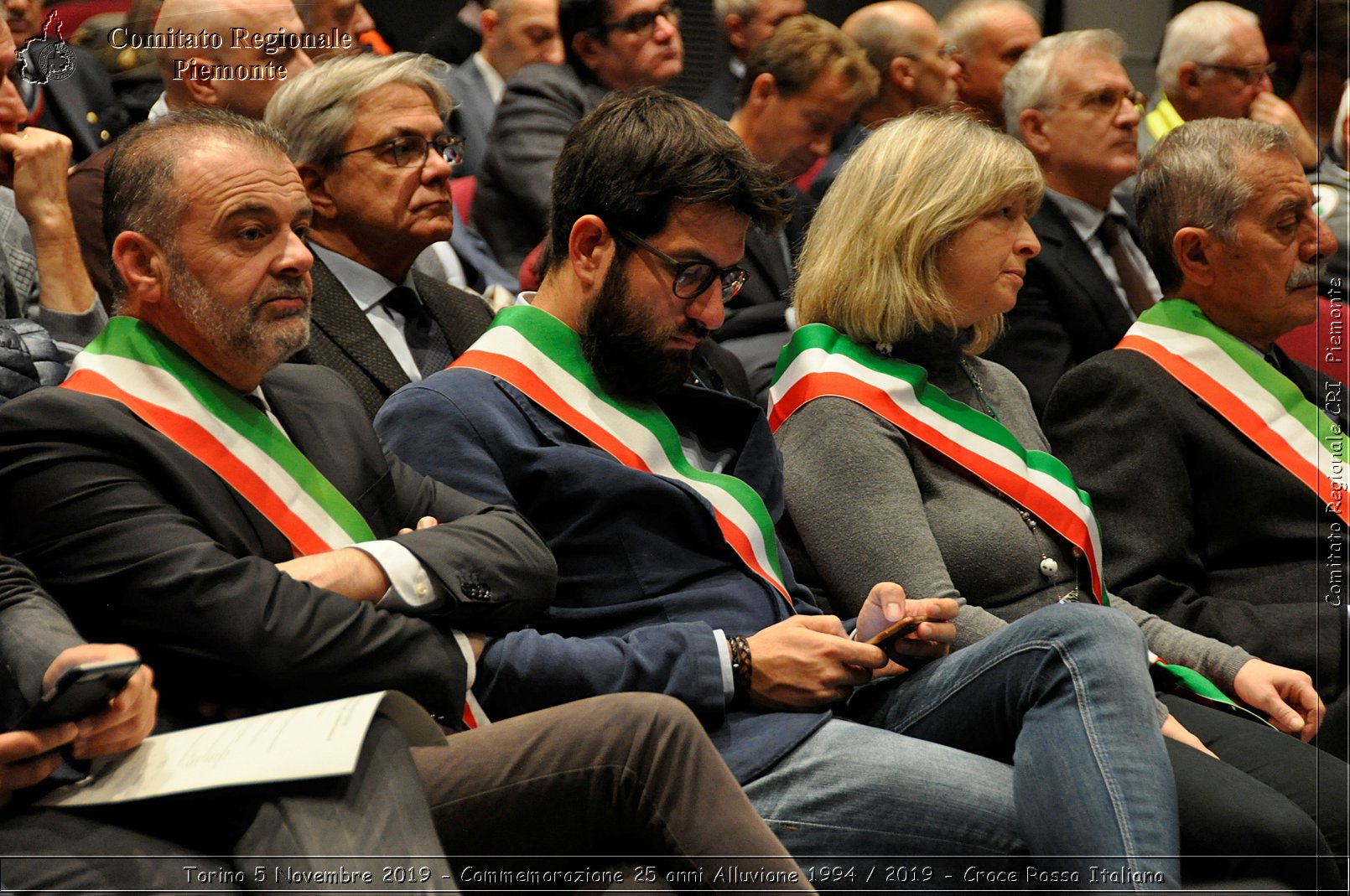 Torino 5 Novembre 2019 - Commemorazione 25 anni Alluvione 1994 / 2019 - Croce Rossa Italiana