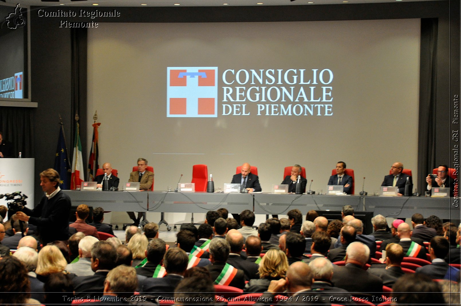 Torino 5 Novembre 2019 - Commemorazione 25 anni Alluvione 1994 / 2019 - Croce Rossa Italiana