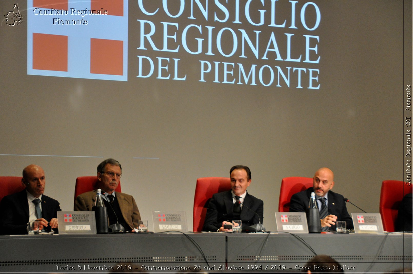 Torino 5 Novembre 2019 - Commemorazione 25 anni Alluvione 1994 / 2019 - Croce Rossa Italiana