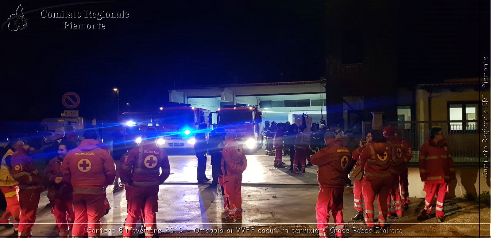 Santena 8 Novembre 2019 - Omaggio ai VVFF caduti in servizio - Croce Rossa Italiana