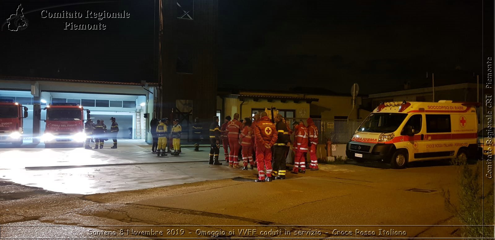 Santena 8 Novembre 2019 - Omaggio ai VVFF caduti in servizio - Croce Rossa Italiana