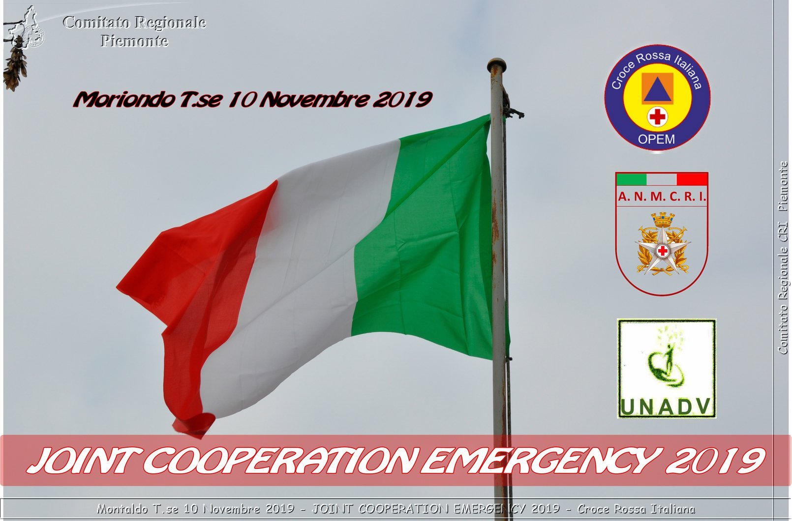 Montaldo T.se 10 Novembre 2019 - JOINT COOPERATION EMERGENCY 2019 - Croce Rossa Italiana