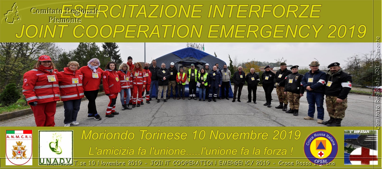 Montaldo T.se 10 Novembre 2019 - JOINT COOPERATION EMERGENCY 2019 - Croce Rossa Italiana