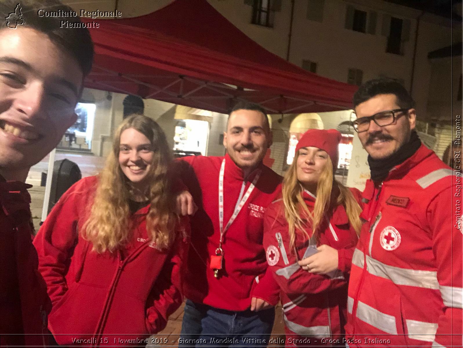 Vercelli 15 Novembre 2019 - Giornata Mondiale Vittime della Strada - Croce Rossa Italiana