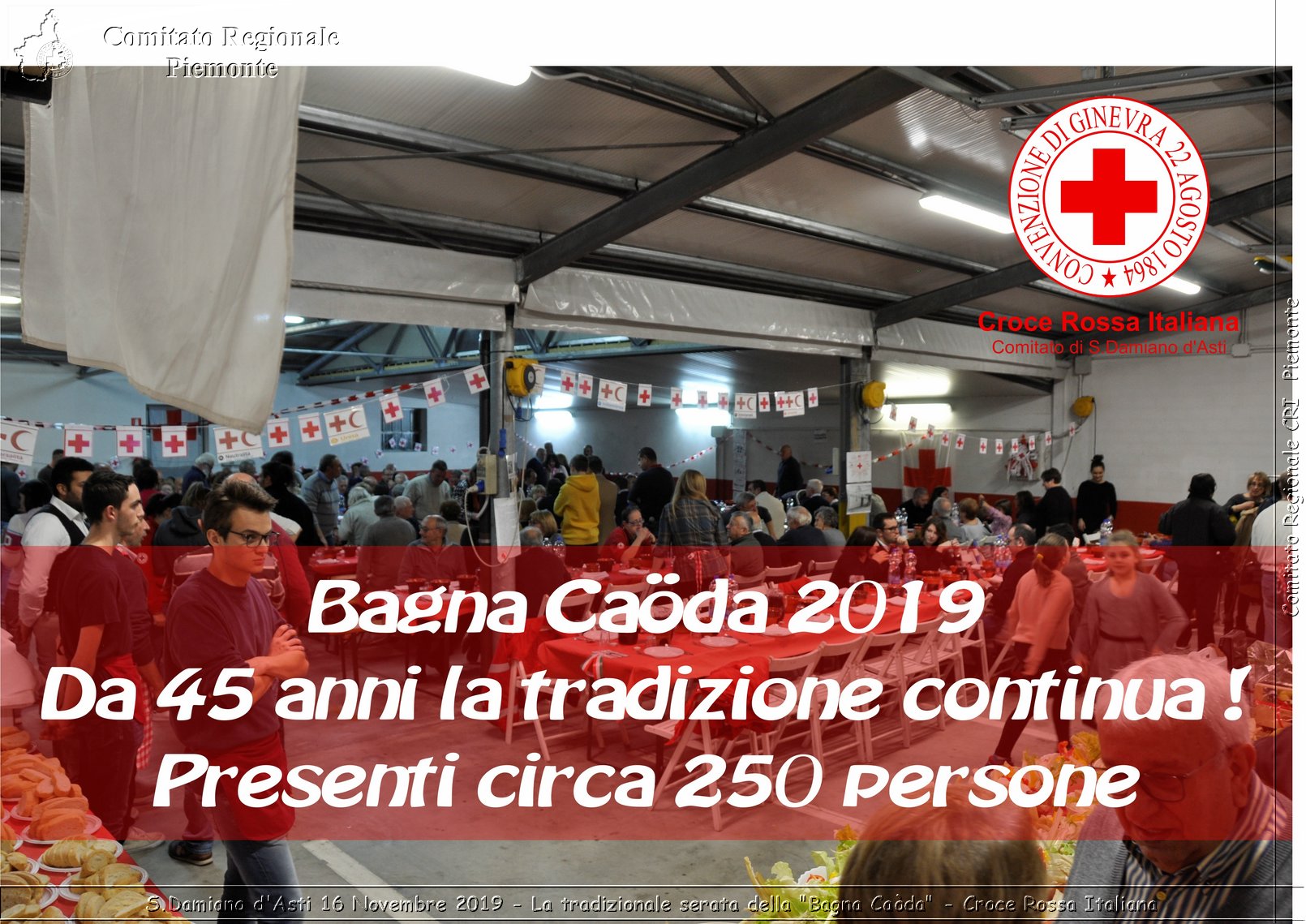 S.Damiano d'Asti 16 Novembre 2019 - La tradizionale serata della "Bagna Cada" - Croce Rossa Italiana