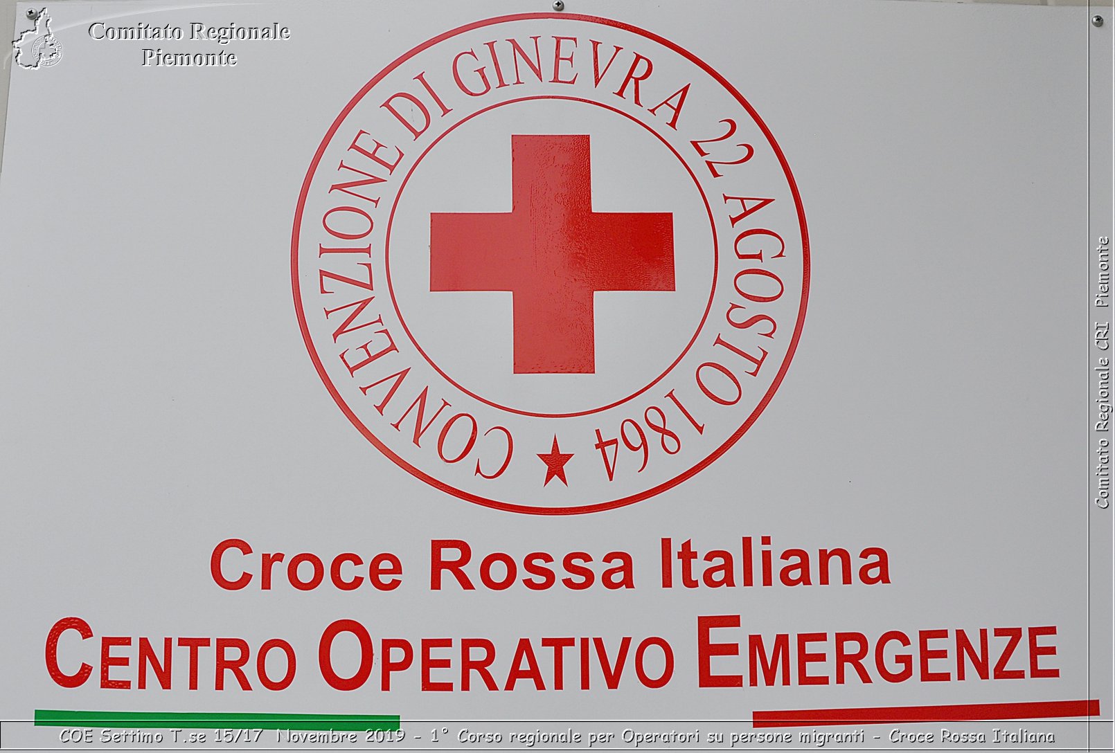 COE Settimo T.se 15/17 Novembre 2019 - 1 Corso regionale per Operatori su persone migranti - Croce Rossa Italiana