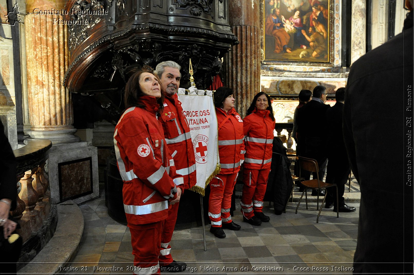 Torino 21 Novembre 2019 - Cerimonia Firgo Fidelis Arma dei Carabinieri - Croce Rossa Italiana