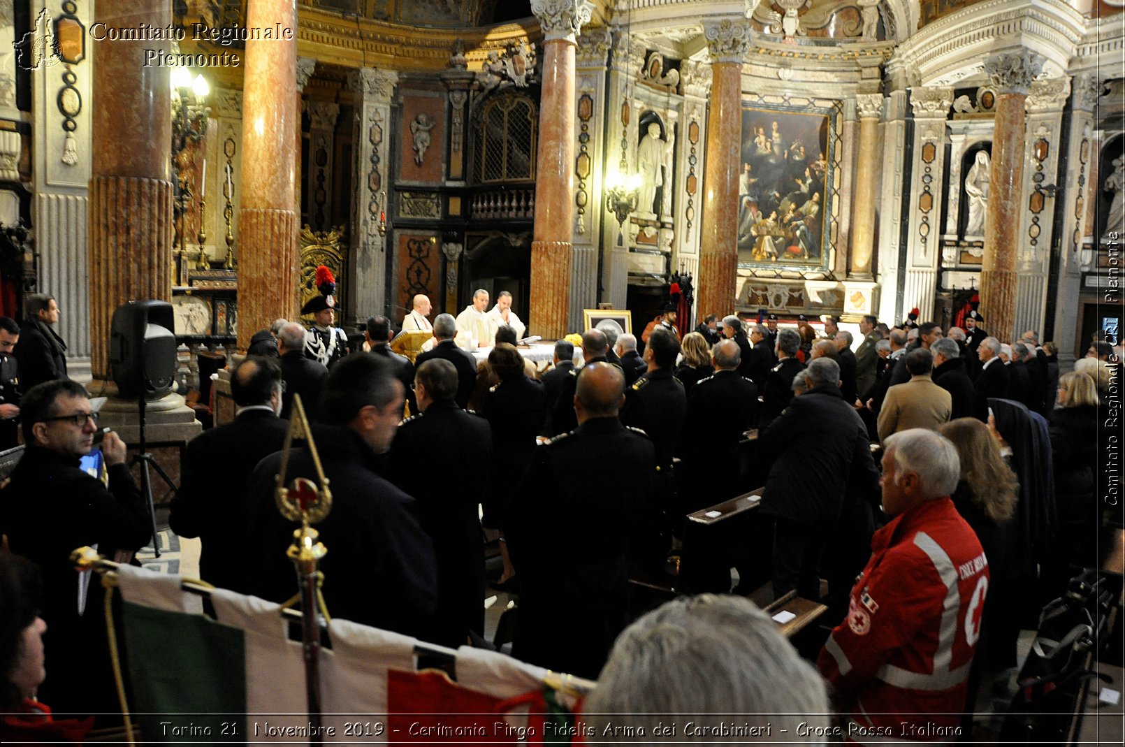 Torino 21 Novembre 2019 - Cerimonia Firgo Fidelis Arma dei Carabinieri - Croce Rossa Italiana