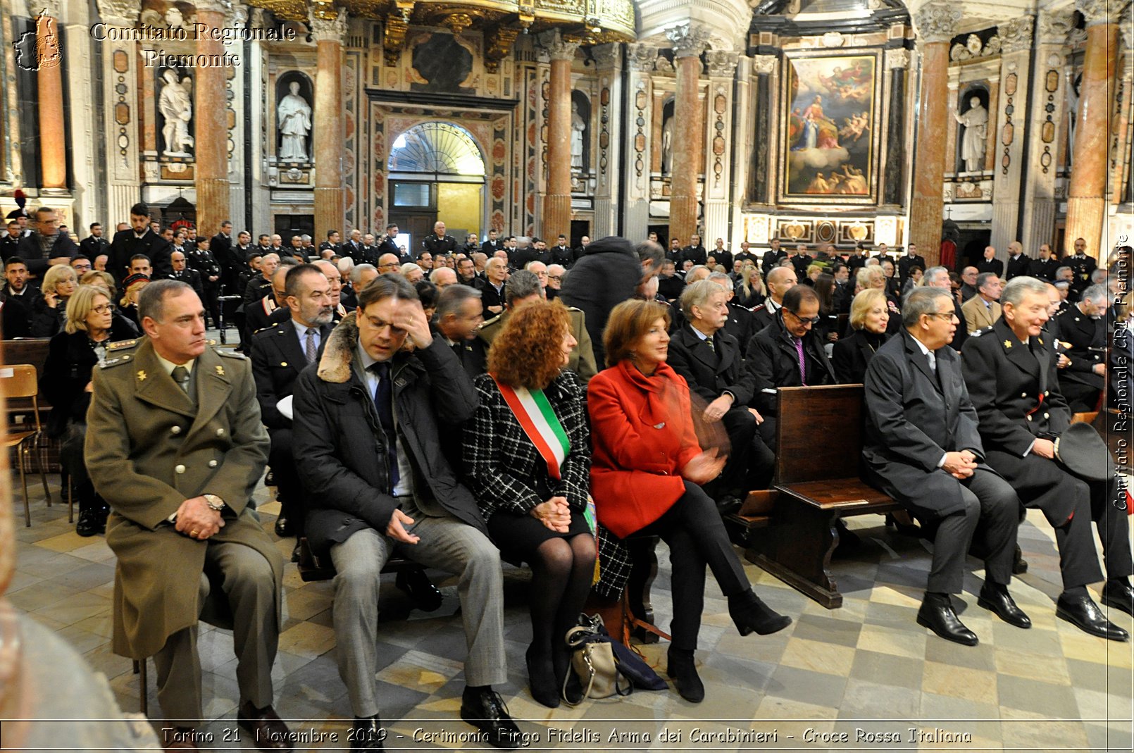 Torino 21 Novembre 2019 - Cerimonia Firgo Fidelis Arma dei Carabinieri - Croce Rossa Italiana