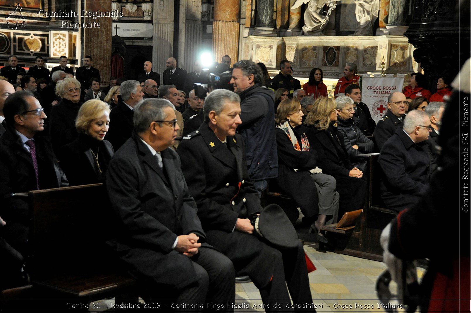 Torino 21 Novembre 2019 - Cerimonia Firgo Fidelis Arma dei Carabinieri - Croce Rossa Italiana