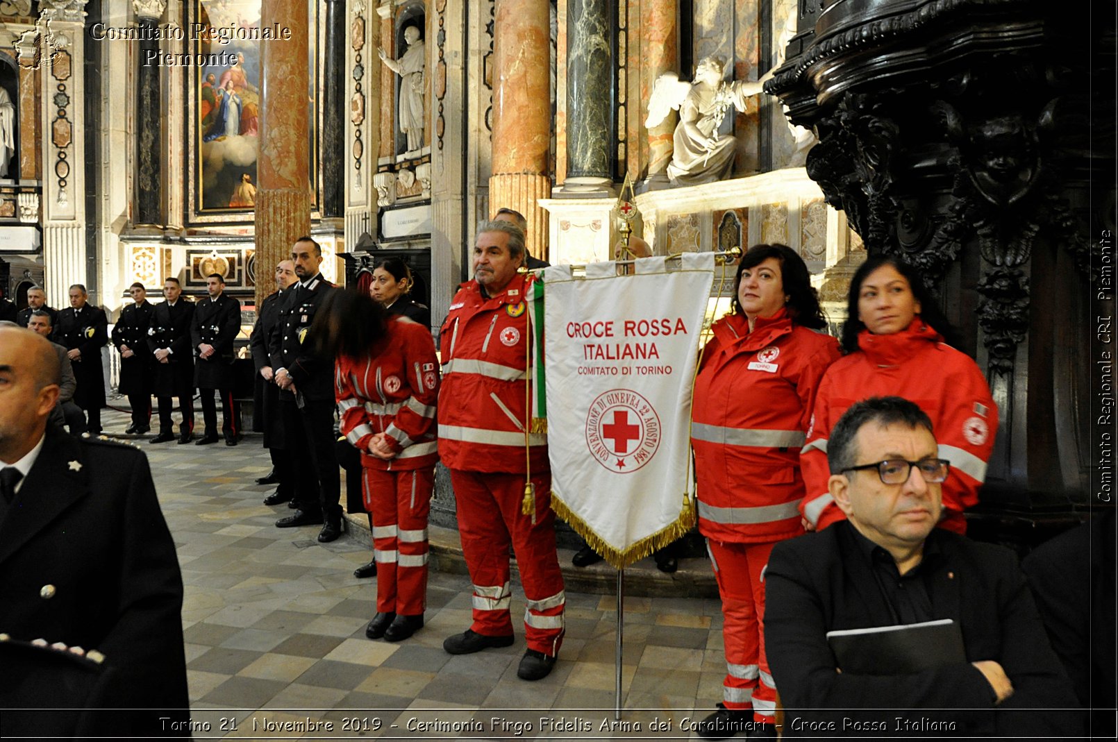 Torino 21 Novembre 2019 - Cerimonia Firgo Fidelis Arma dei Carabinieri - Croce Rossa Italiana