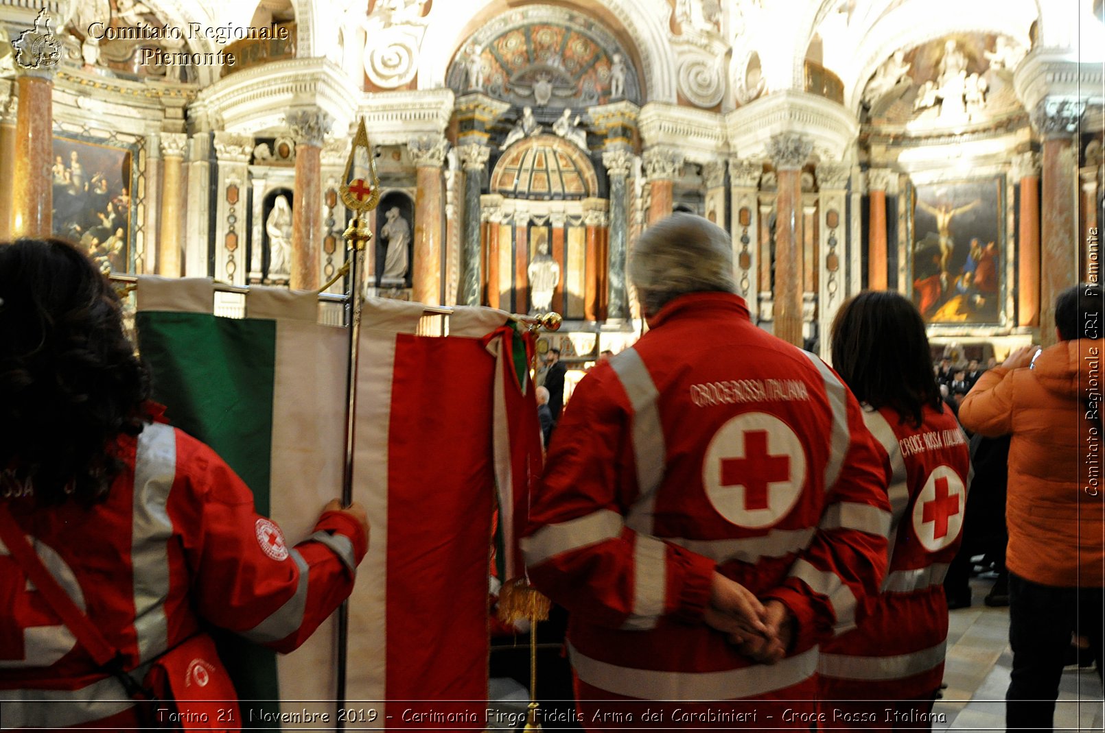 Torino 21 Novembre 2019 - Cerimonia Firgo Fidelis Arma dei Carabinieri - Croce Rossa Italiana