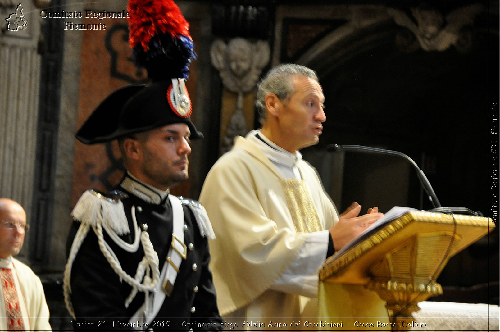 Torino 21 Novembre 2019 - Cerimonia Firgo Fidelis Arma dei Carabinieri - Croce Rossa Italiana