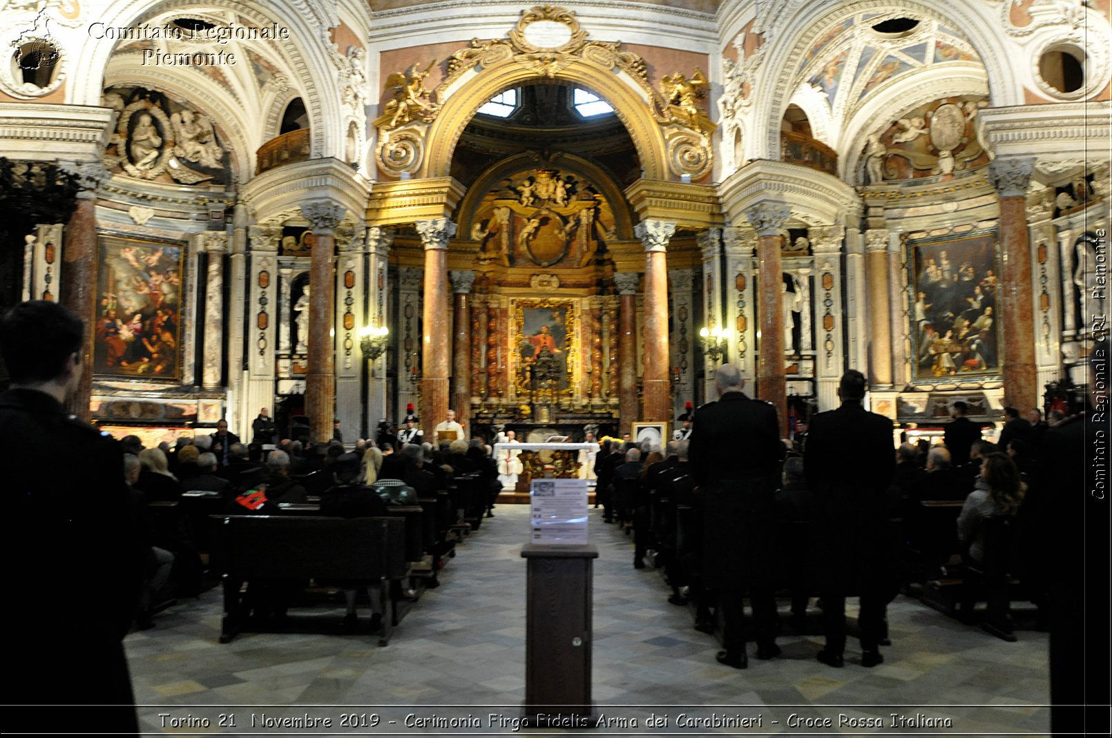 Torino 21 Novembre 2019 - Cerimonia Firgo Fidelis Arma dei Carabinieri - Croce Rossa Italiana