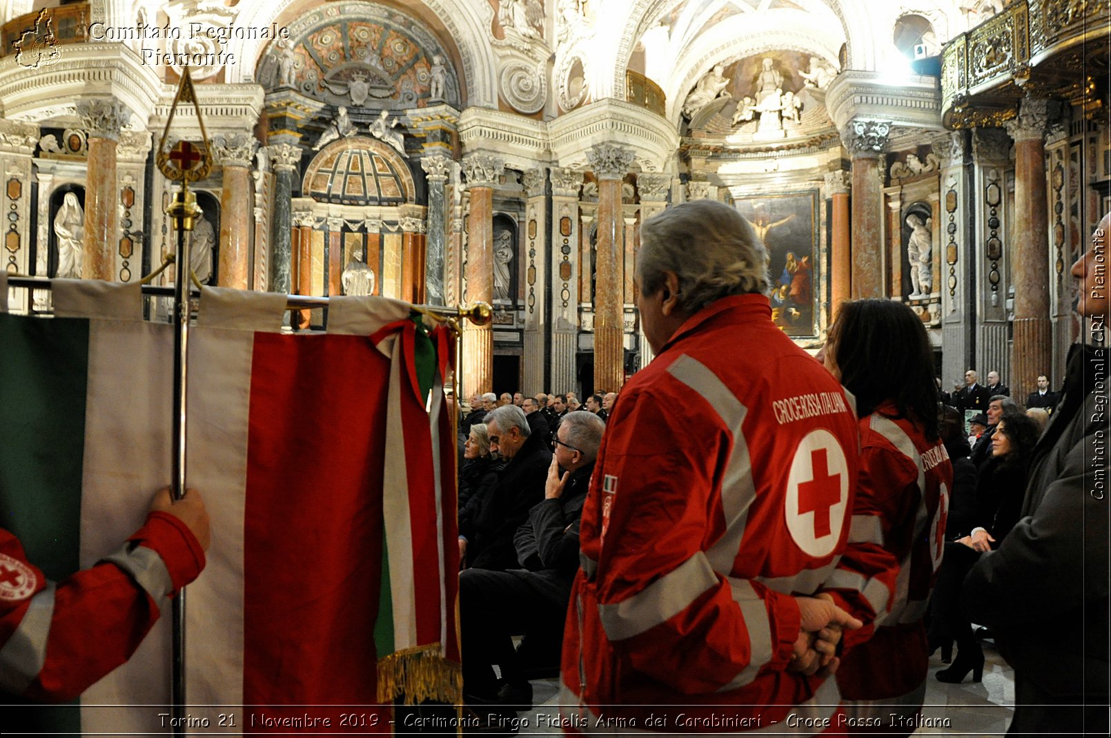 Torino 21 Novembre 2019 - Cerimonia Firgo Fidelis Arma dei Carabinieri - Croce Rossa Italiana