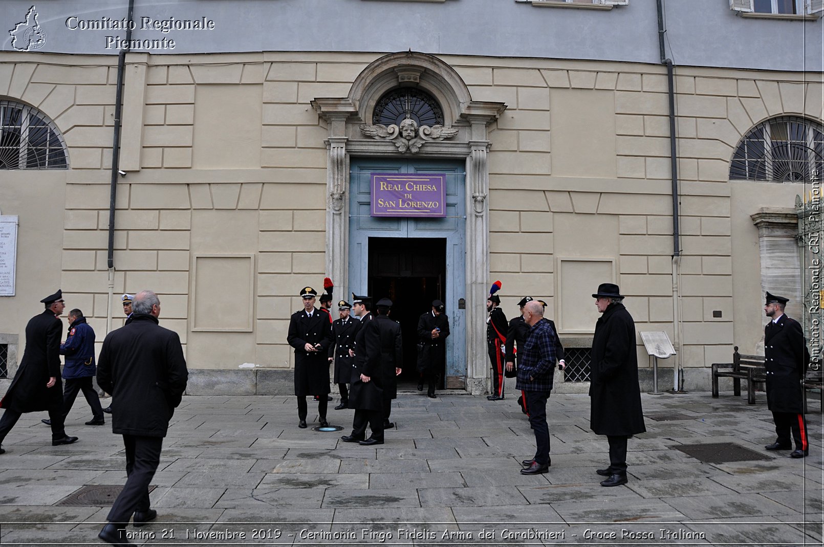 Torino 21 Novembre 2019 - Cerimonia Firgo Fidelis Arma dei Carabinieri - Croce Rossa Italiana