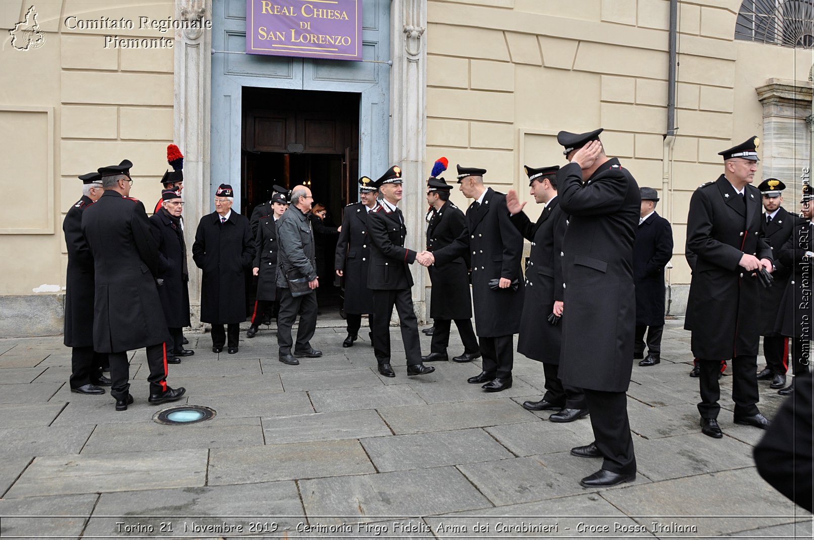 Torino 21 Novembre 2019 - Cerimonia Firgo Fidelis Arma dei Carabinieri - Croce Rossa Italiana