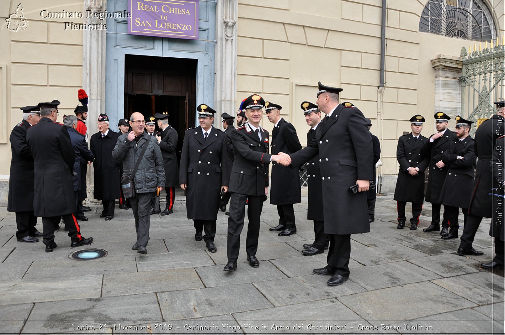 Torino 21 Novembre 2019 - Cerimonia Firgo Fidelis Arma dei Carabinieri - Croce Rossa Italiana