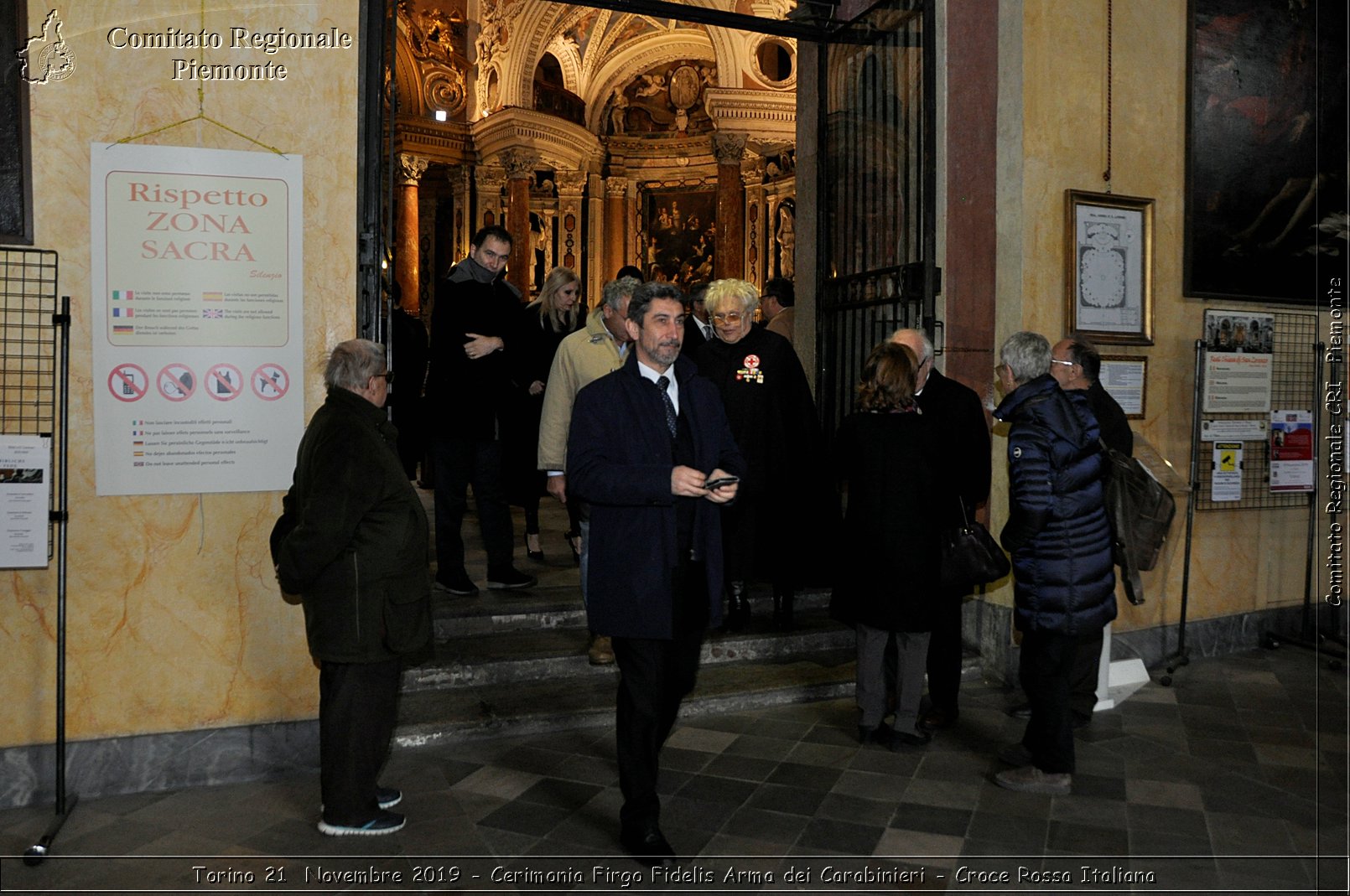 Torino 21 Novembre 2019 - Cerimonia Firgo Fidelis Arma dei Carabinieri - Croce Rossa Italiana