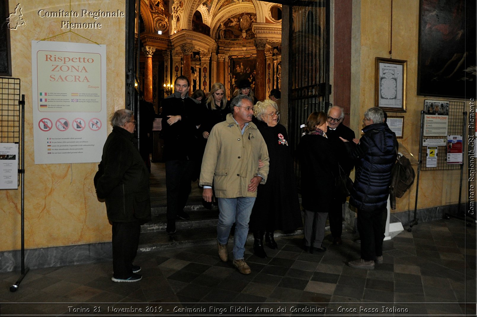 Torino 21 Novembre 2019 - Cerimonia Firgo Fidelis Arma dei Carabinieri - Croce Rossa Italiana