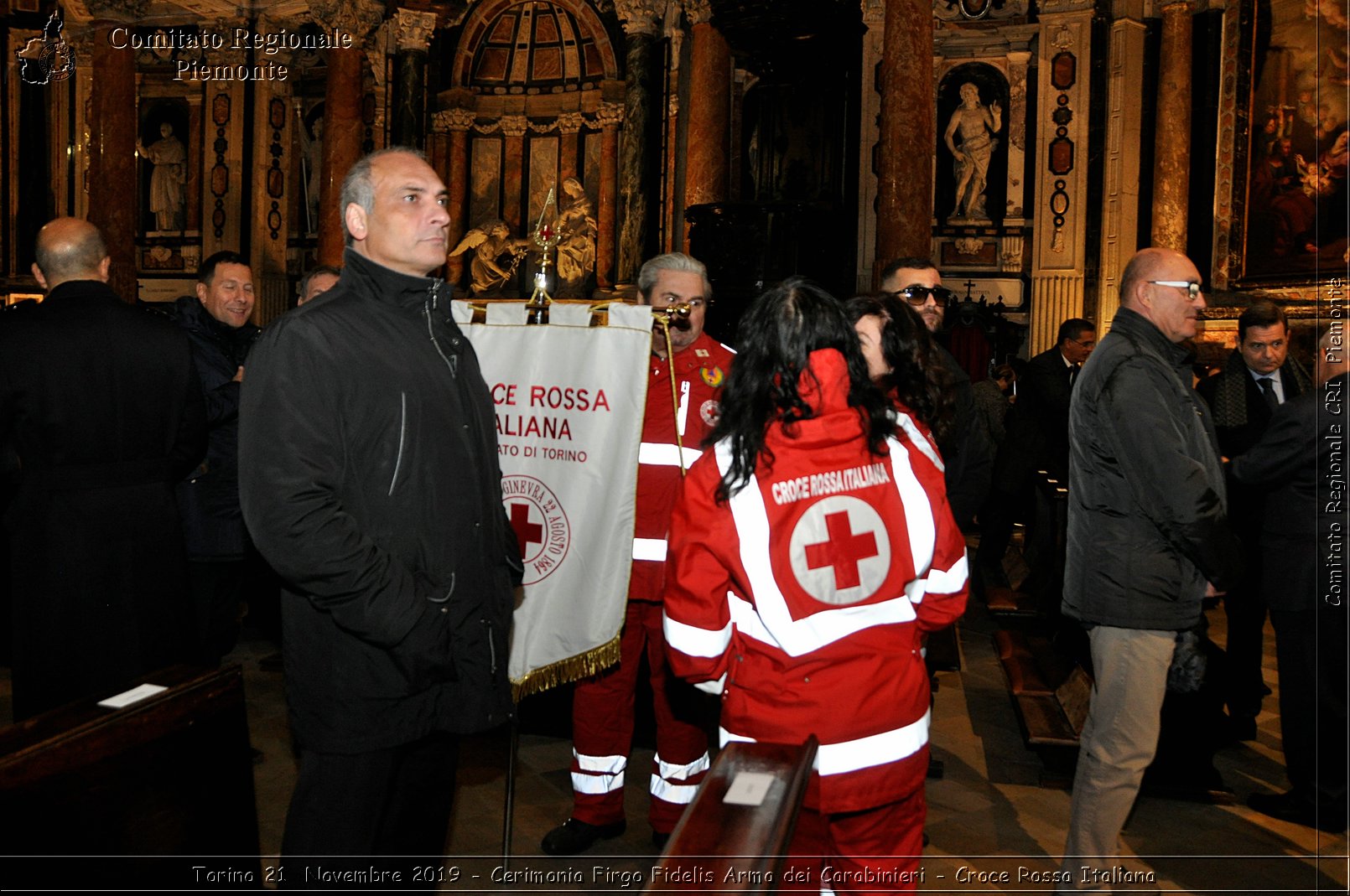 Torino 21 Novembre 2019 - Cerimonia Firgo Fidelis Arma dei Carabinieri - Croce Rossa Italiana